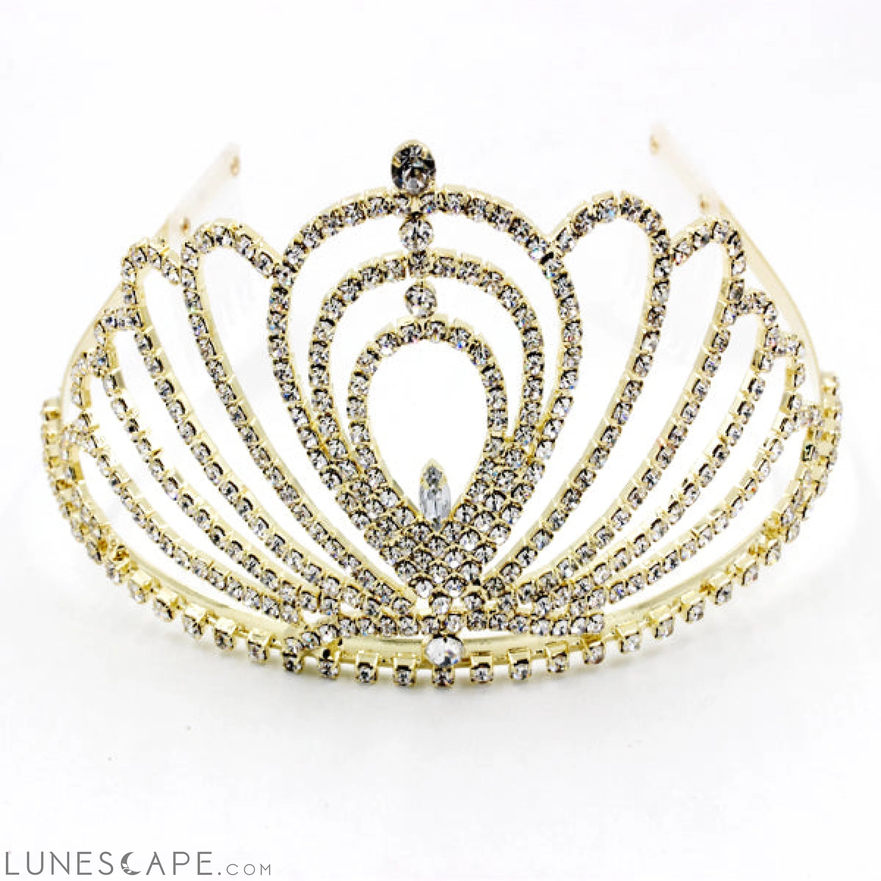 Elegant Teardrop Tiara LUNESCAPE