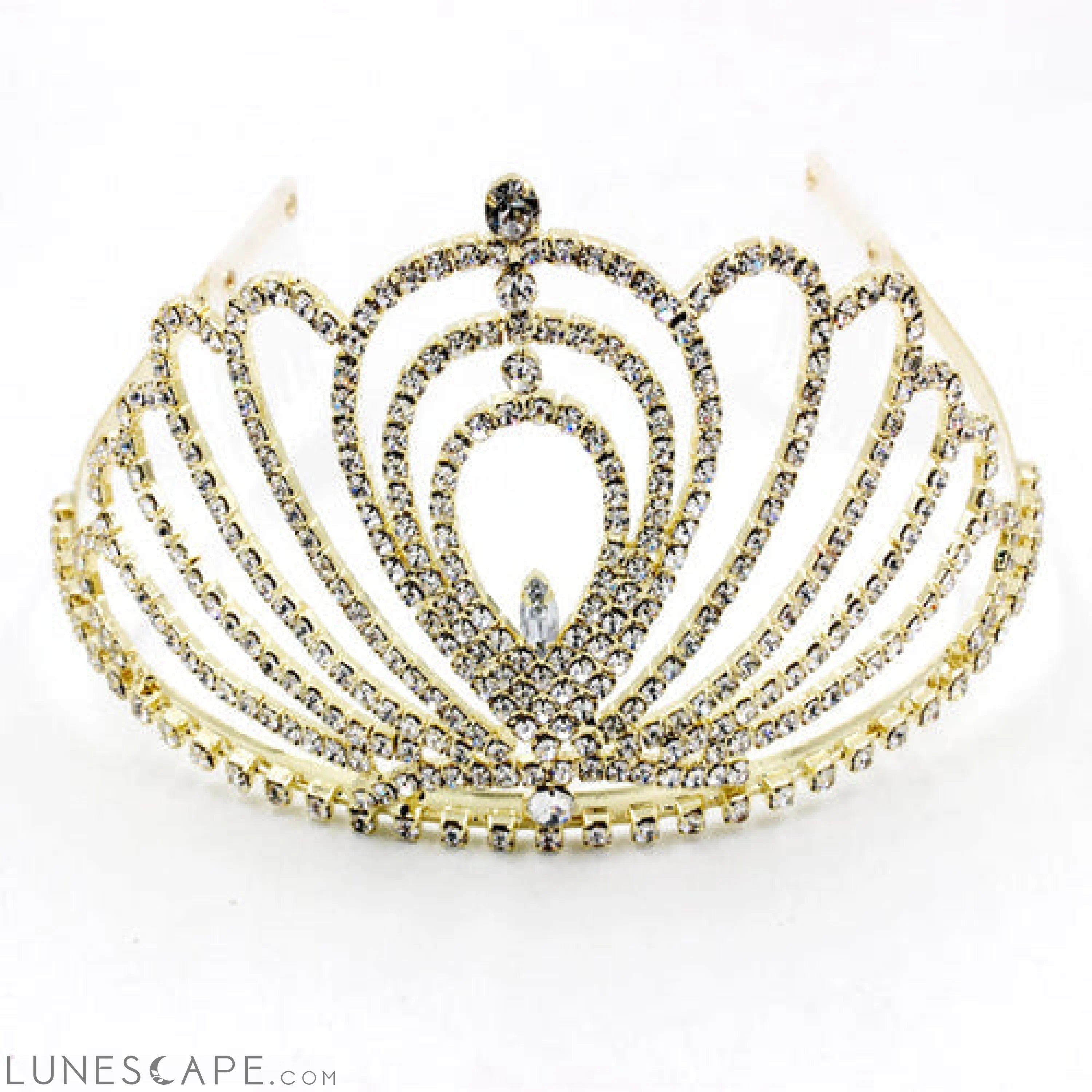 Elegant Teardrop Tiara LUNESCAPE
