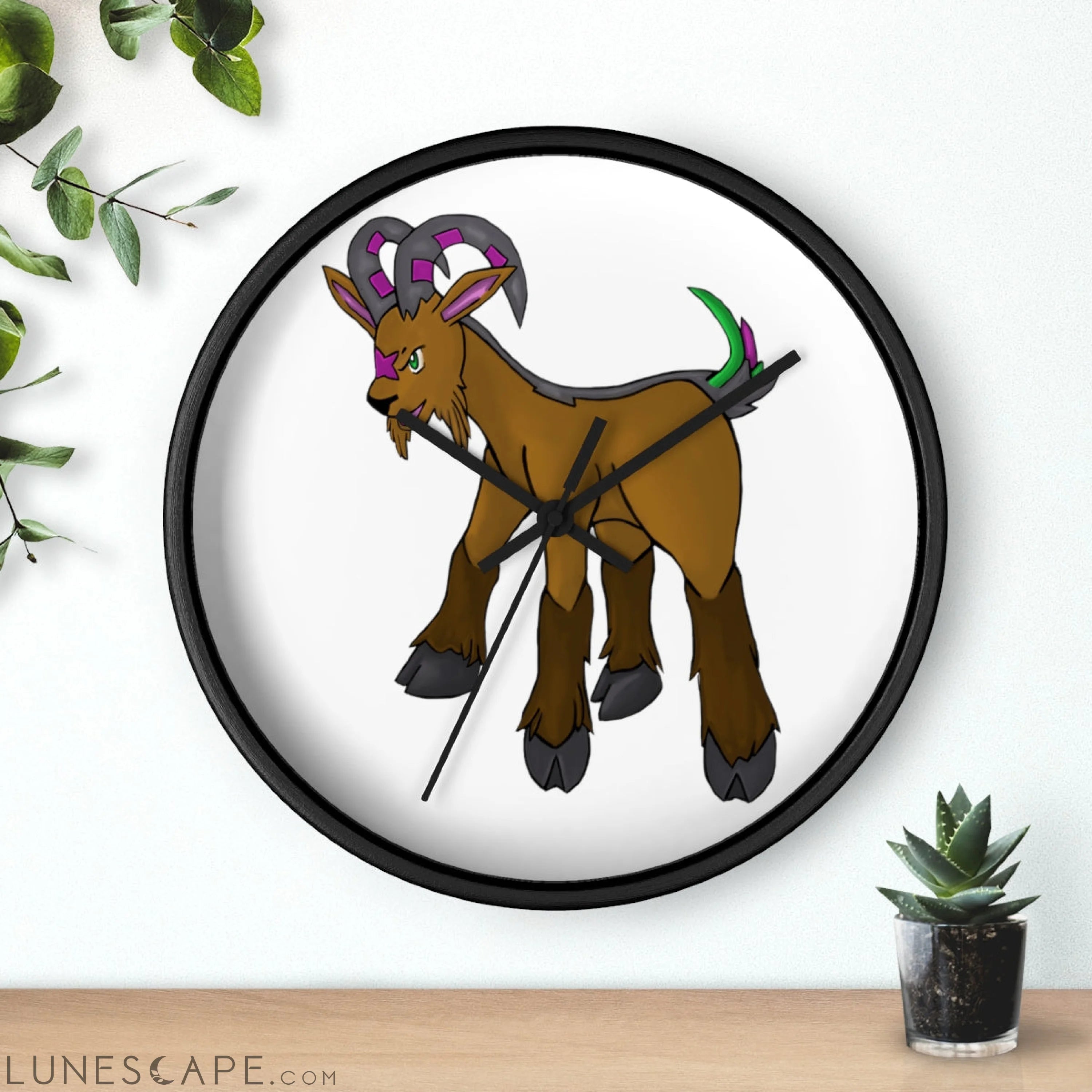 Elkwok Wall clock LUNESCAPE