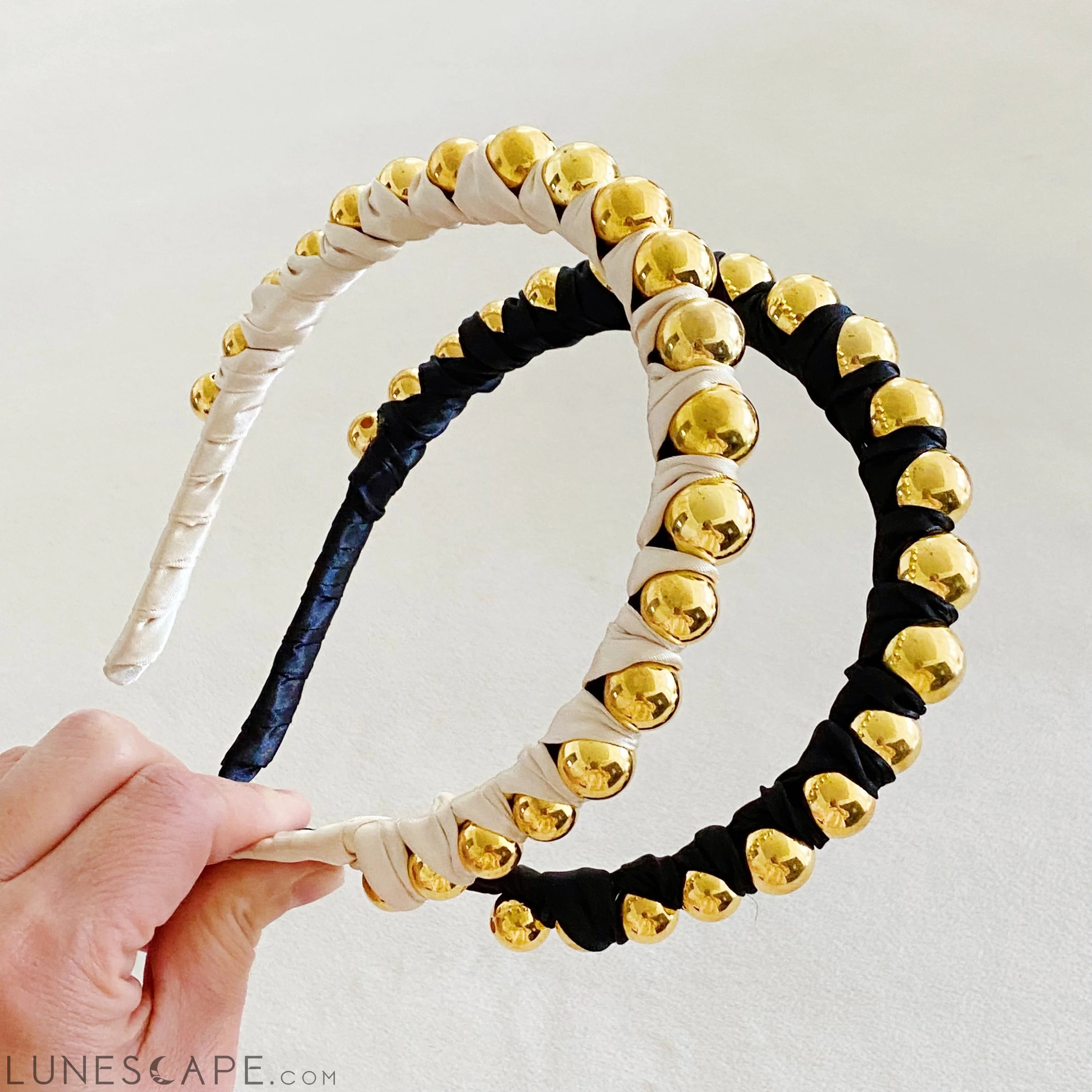 Emily Satin Wrapped Headband LUNESCAPE