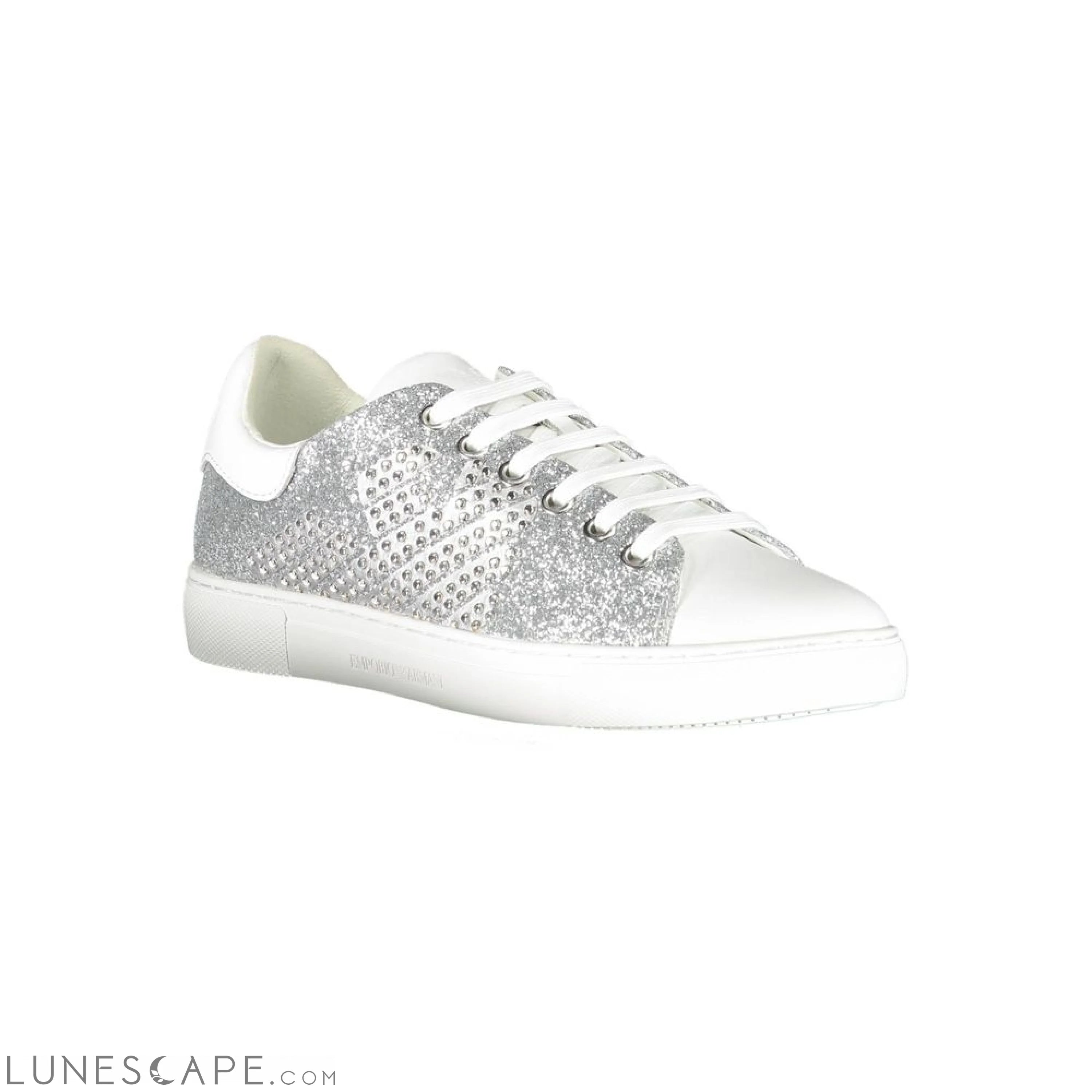 Emporio Armani Silver Polyester Women Sneaker LUNESCAPE