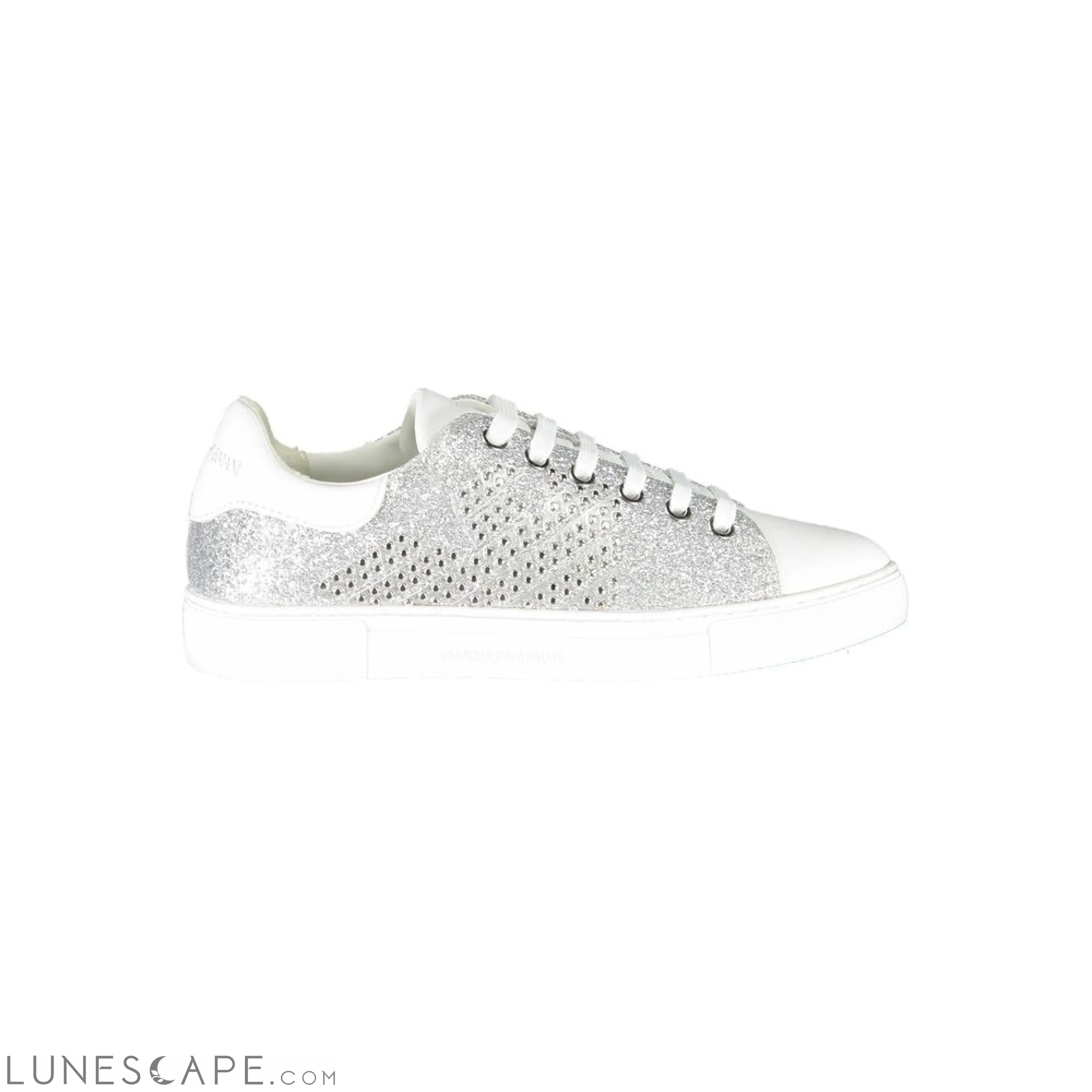 Emporio Armani Silver Polyester Women Sneaker LUNESCAPE