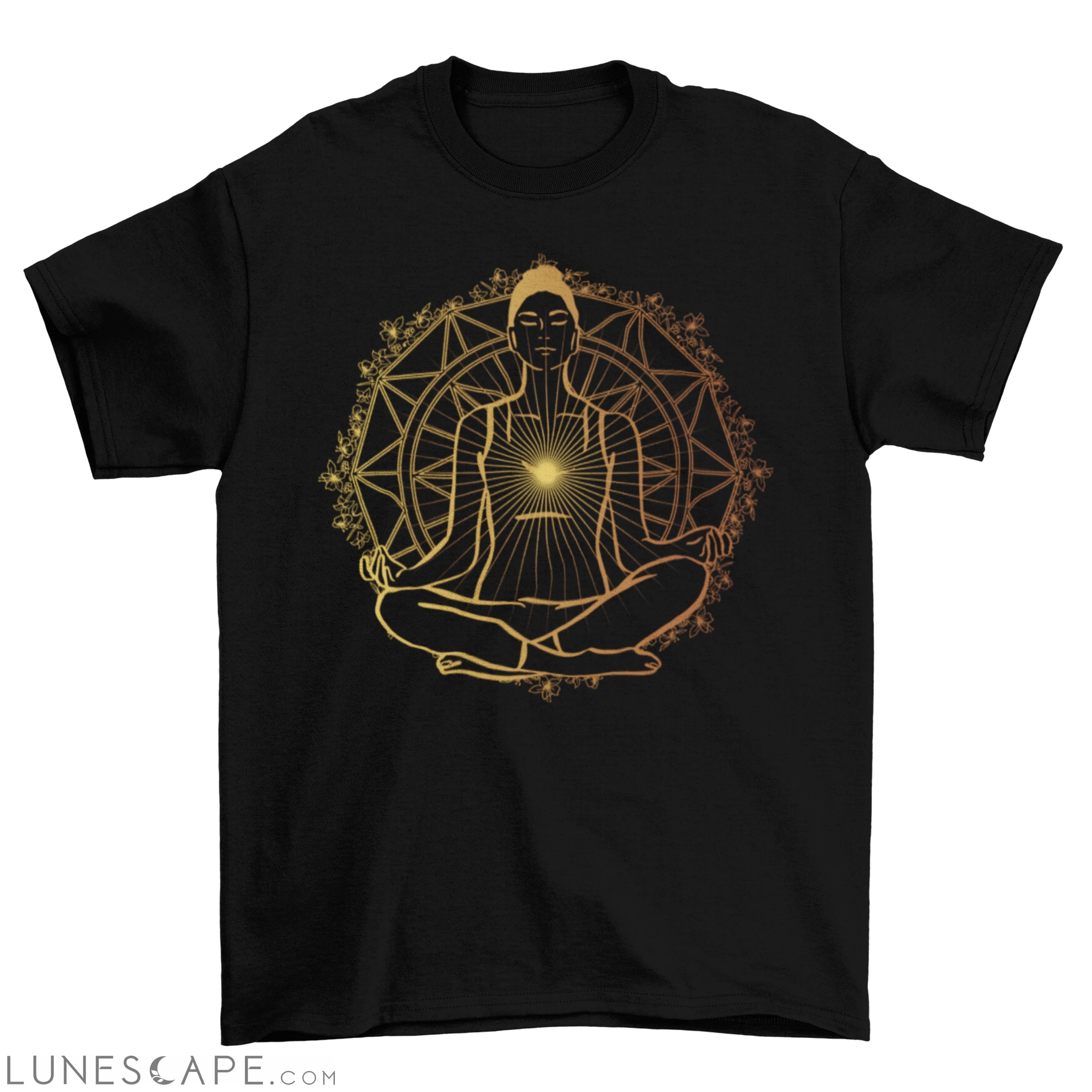 Enlightened spiritual t-shirt LUNESCAPE
