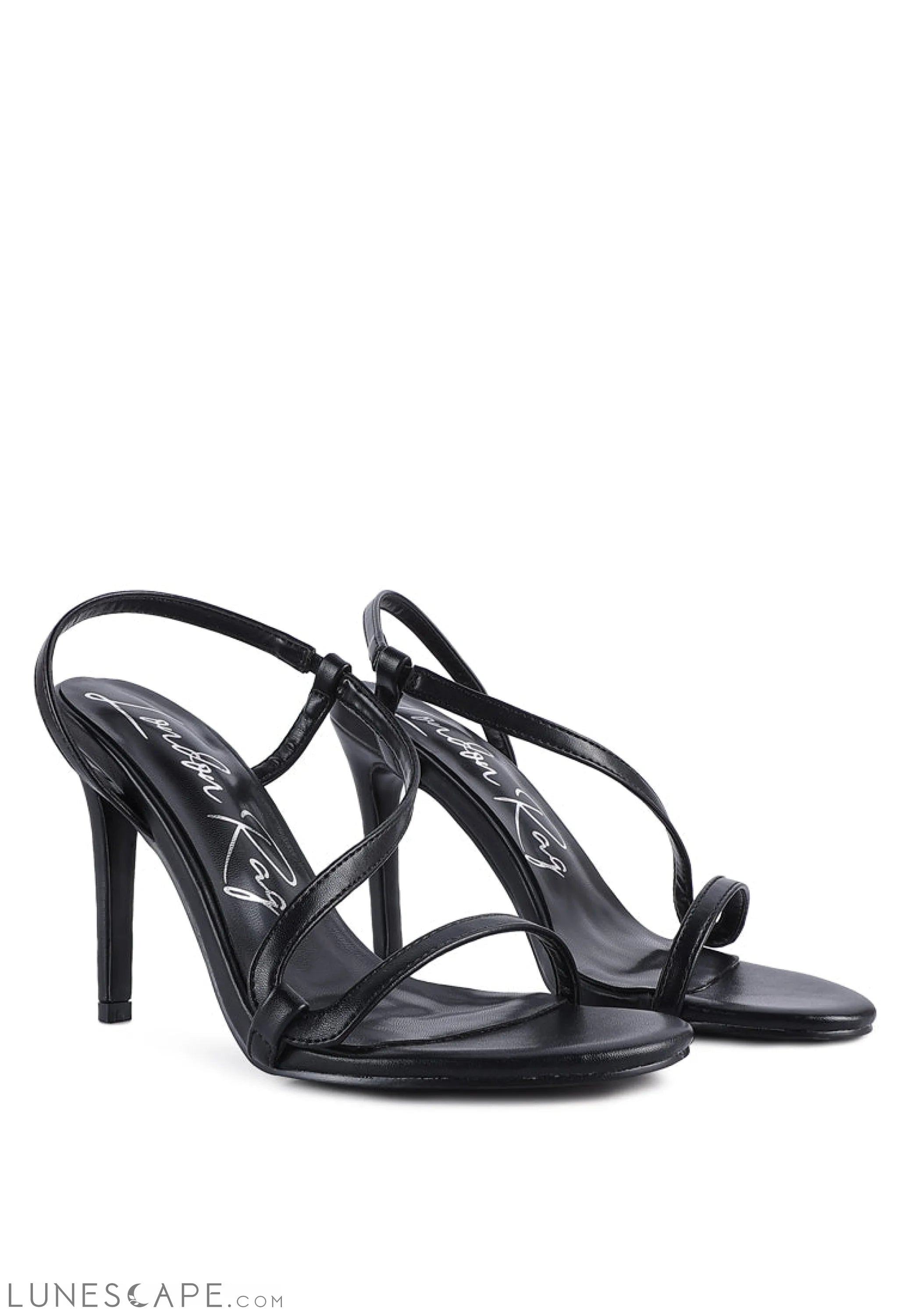Epoque Heeled Strappy Slingback Sandals LUNESCAPE