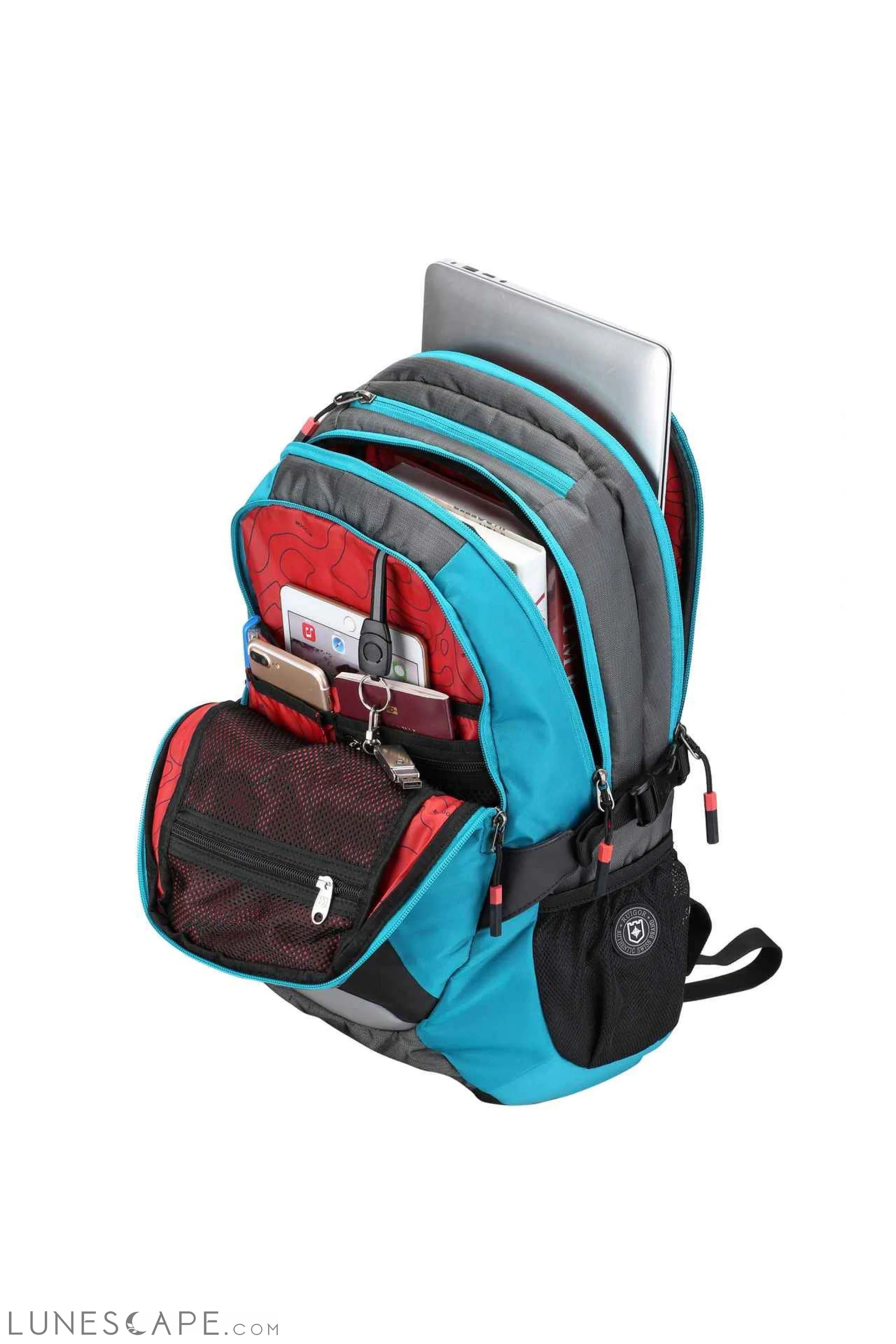 Ergonomic Laptop Backpack (Blue Grey) - RUIGOR LUNESCAPE