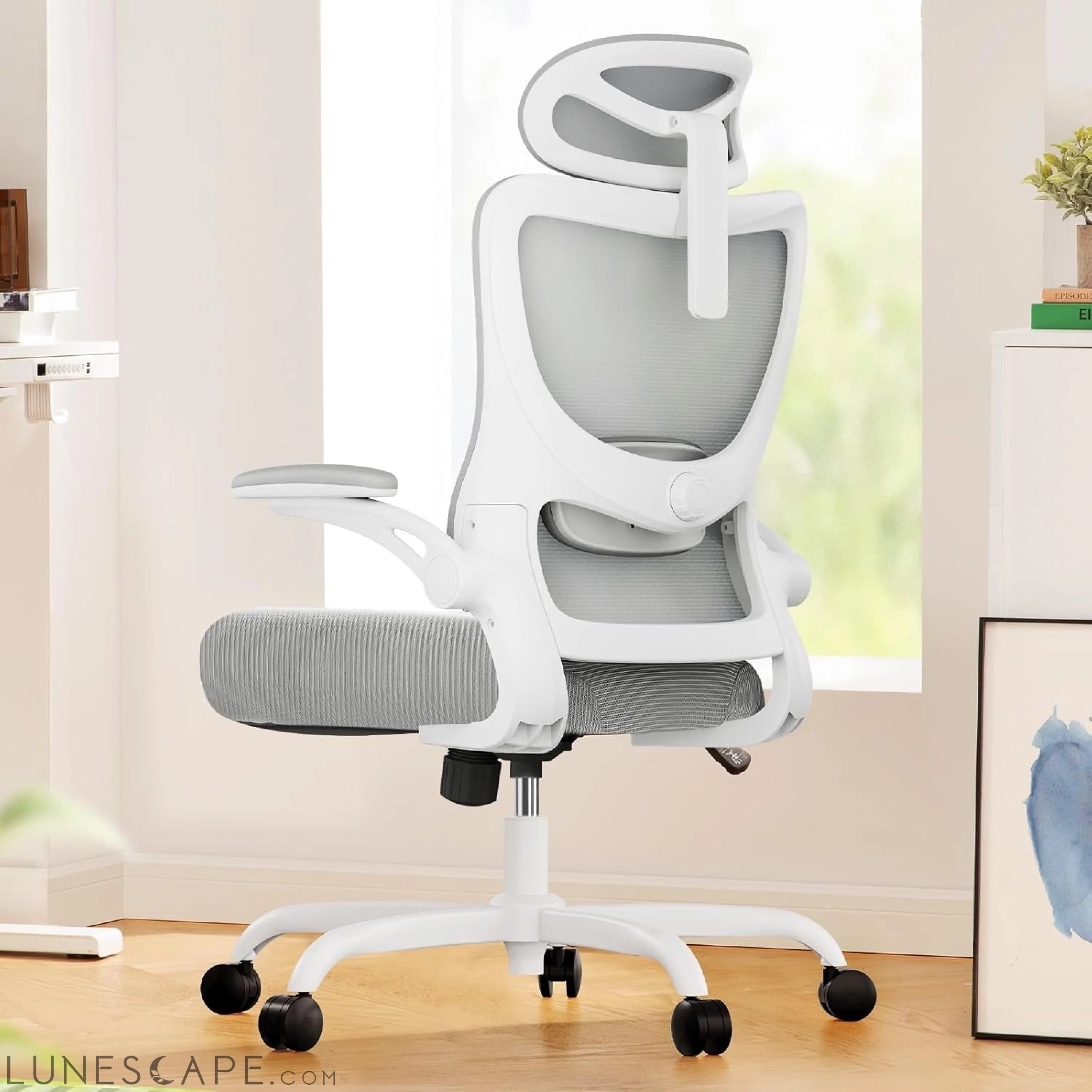 Ergonomic Office Chair: Office Computer Desk Chair with High Back Mesh LUNESCAPE