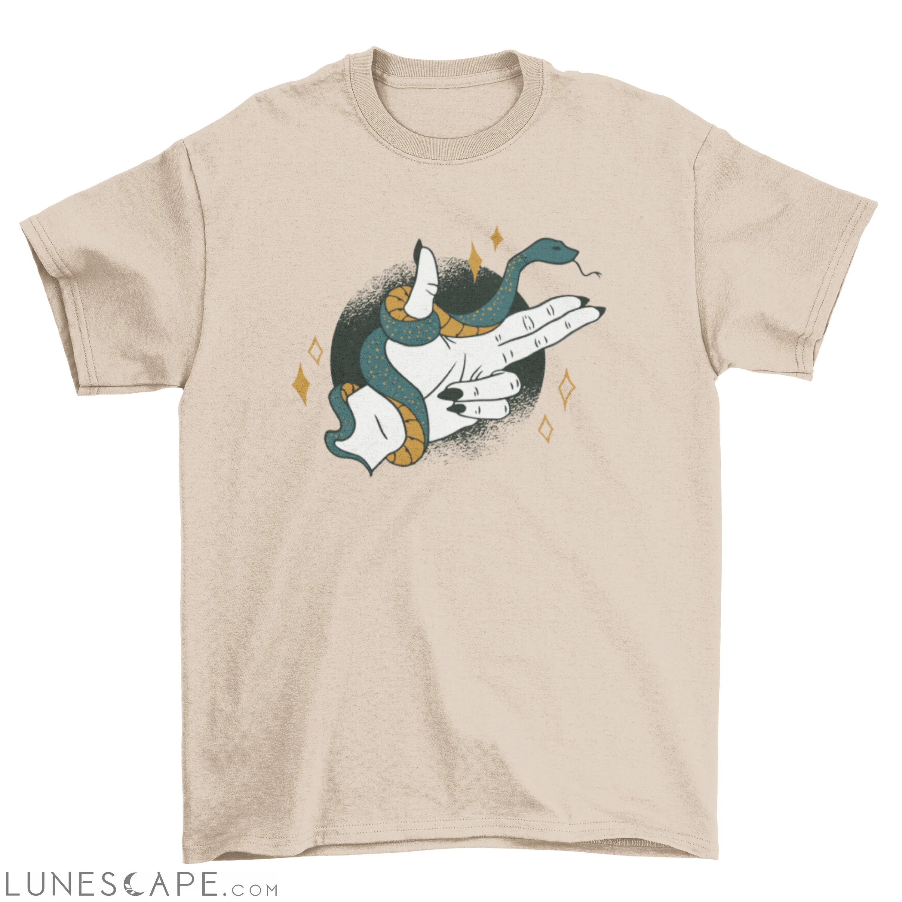 Esoteric finger gun snake t-shirt LUNESCAPE
