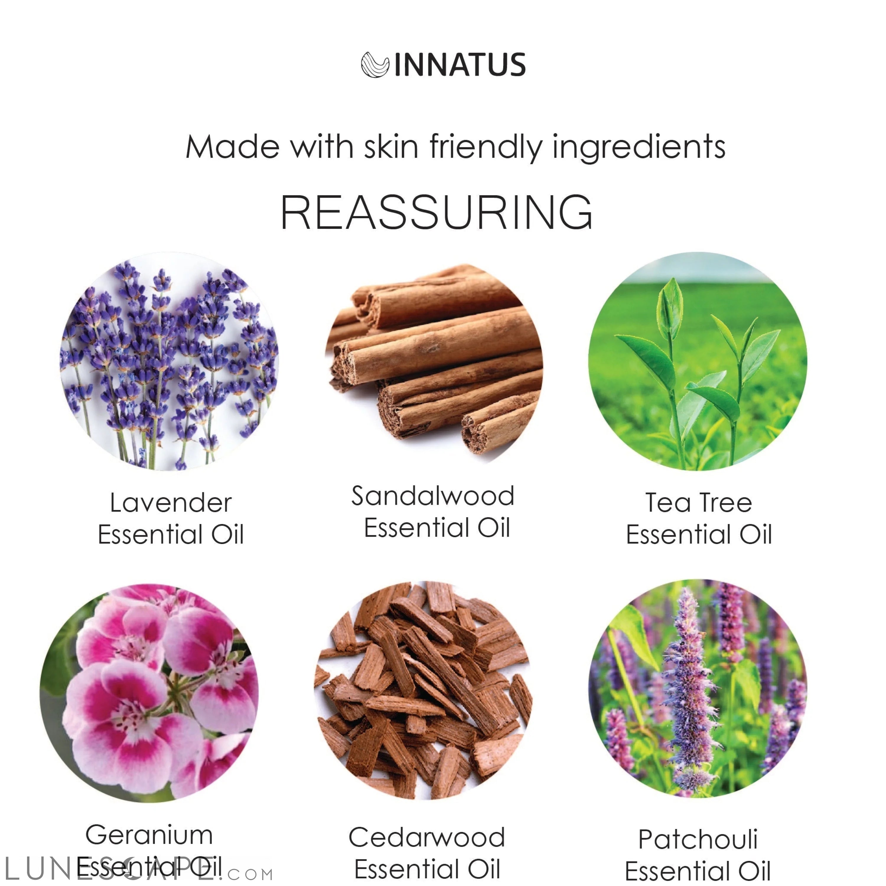 Essential oil aromatherapy reassuring mist LUNESCAPE