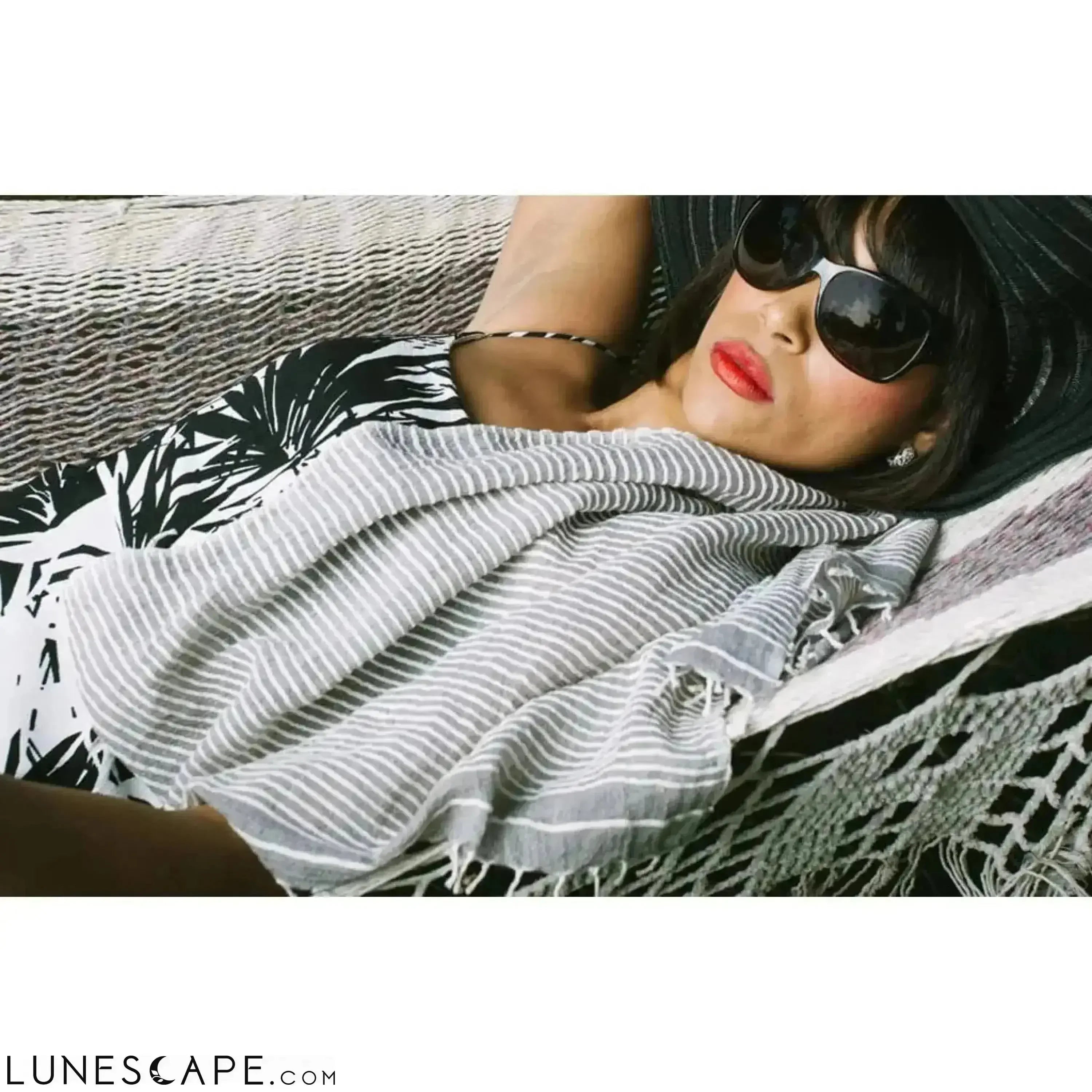 Ethiopian Stripe Wrap Scarf LUNESCAPE