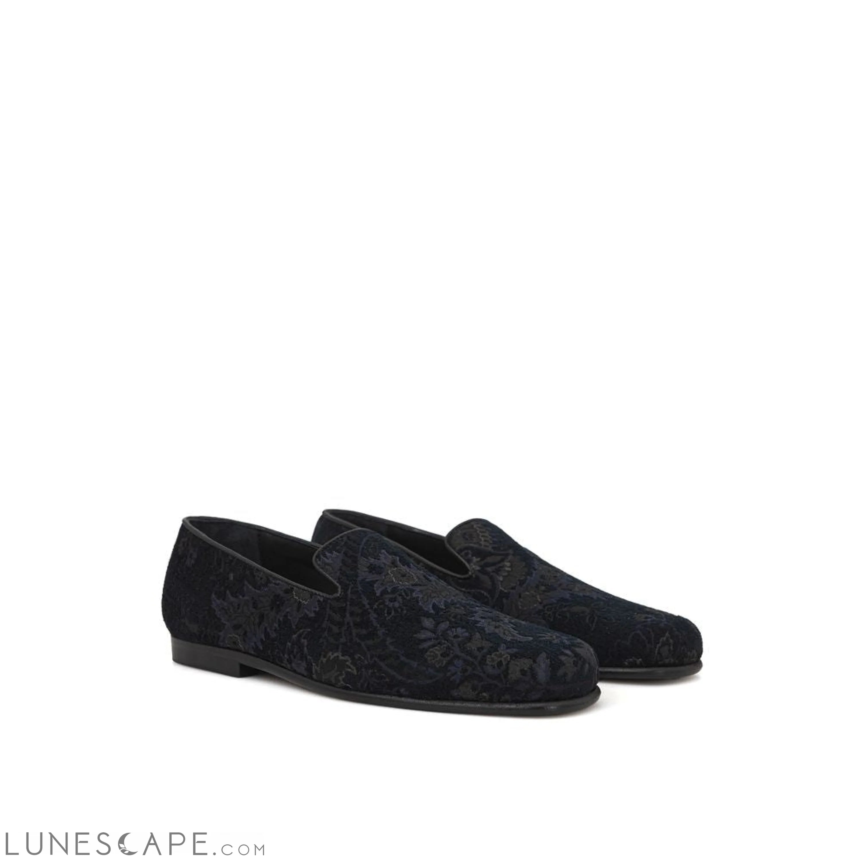 Etro Blue Leather Loafer LUNESCAPE