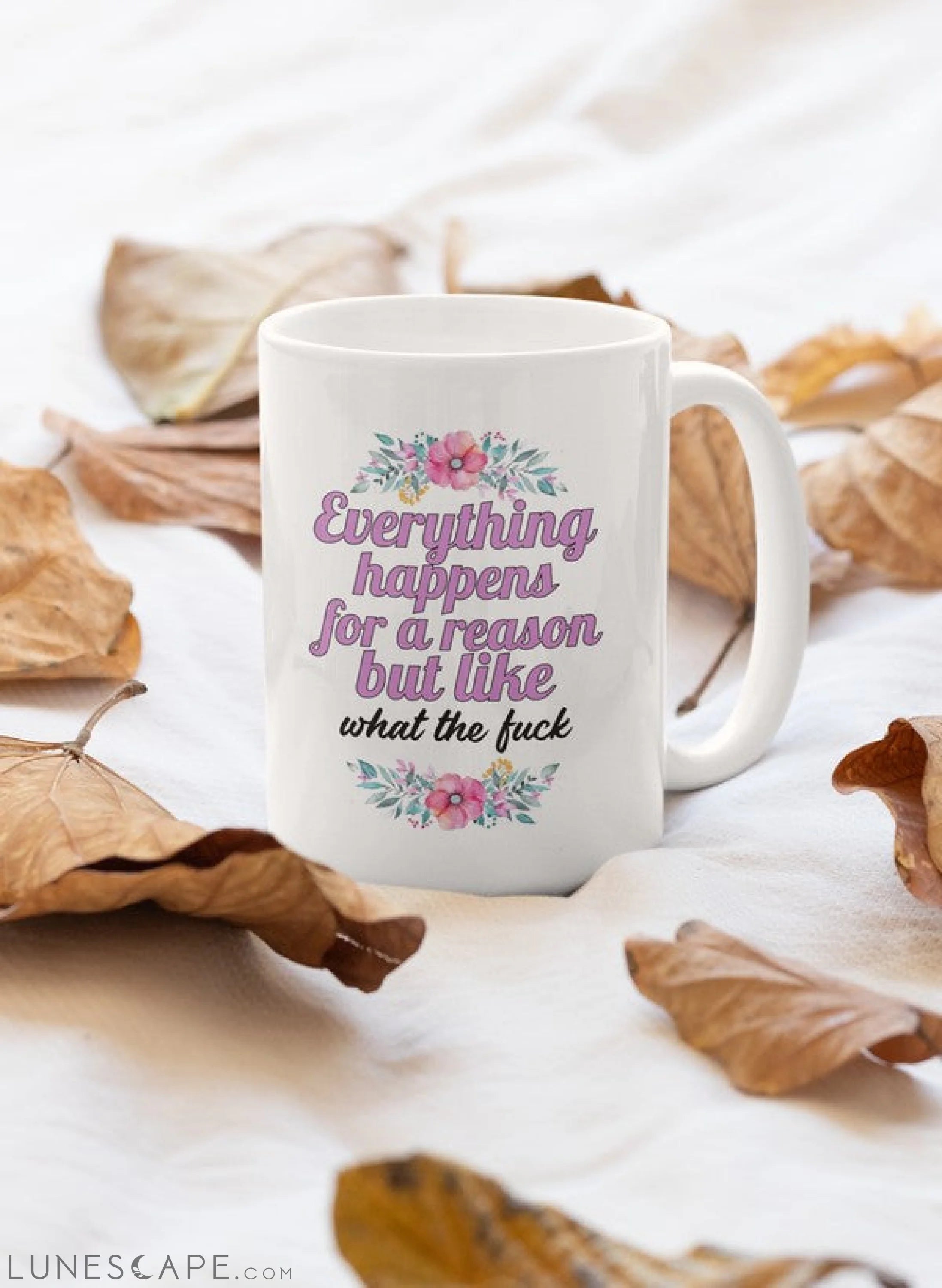 Everythink Happens Mug LUNESCAPE