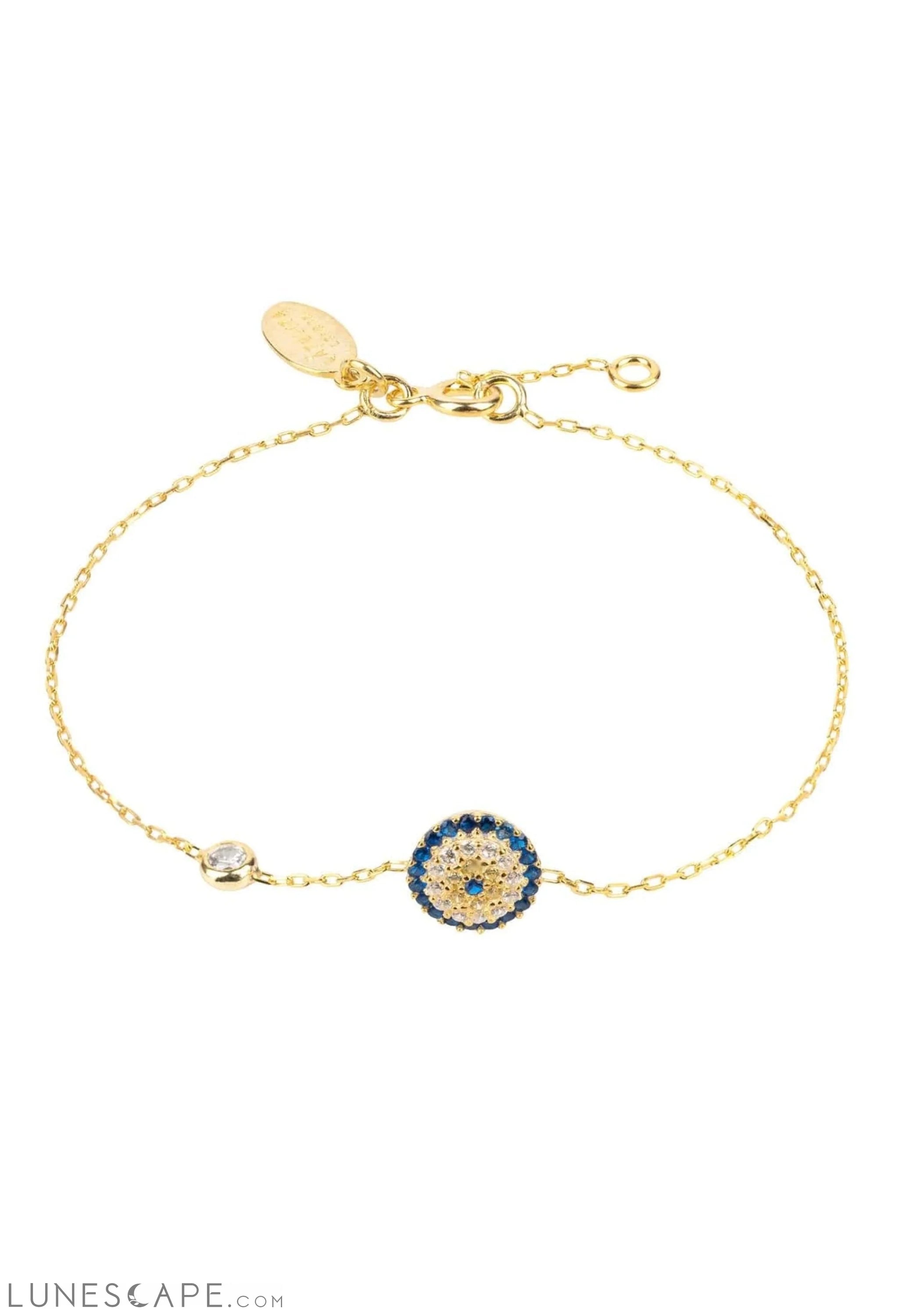 Evil Eye Bracelet Gold LUNESCAPE