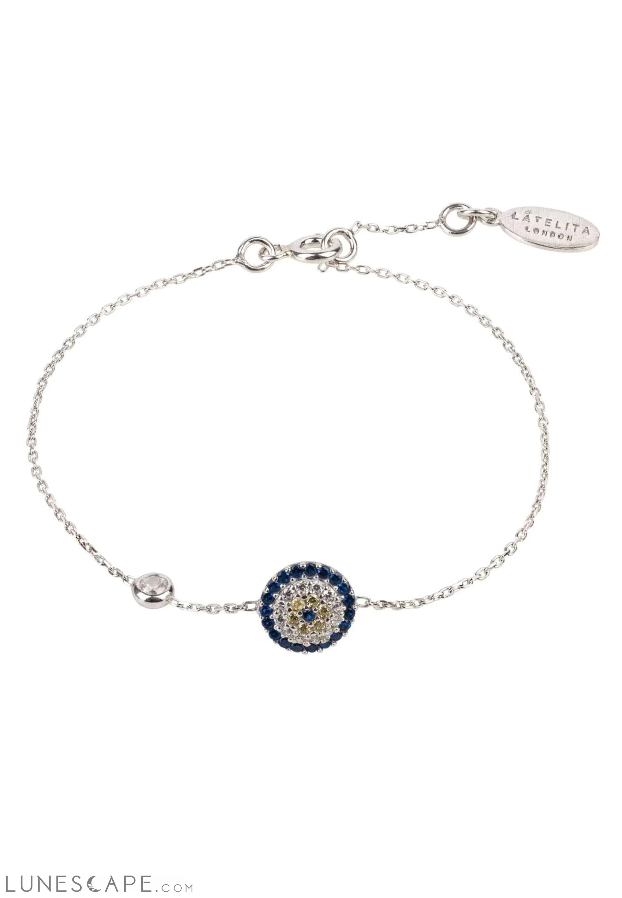 Evil Eye Bracelet Silver LUNESCAPE