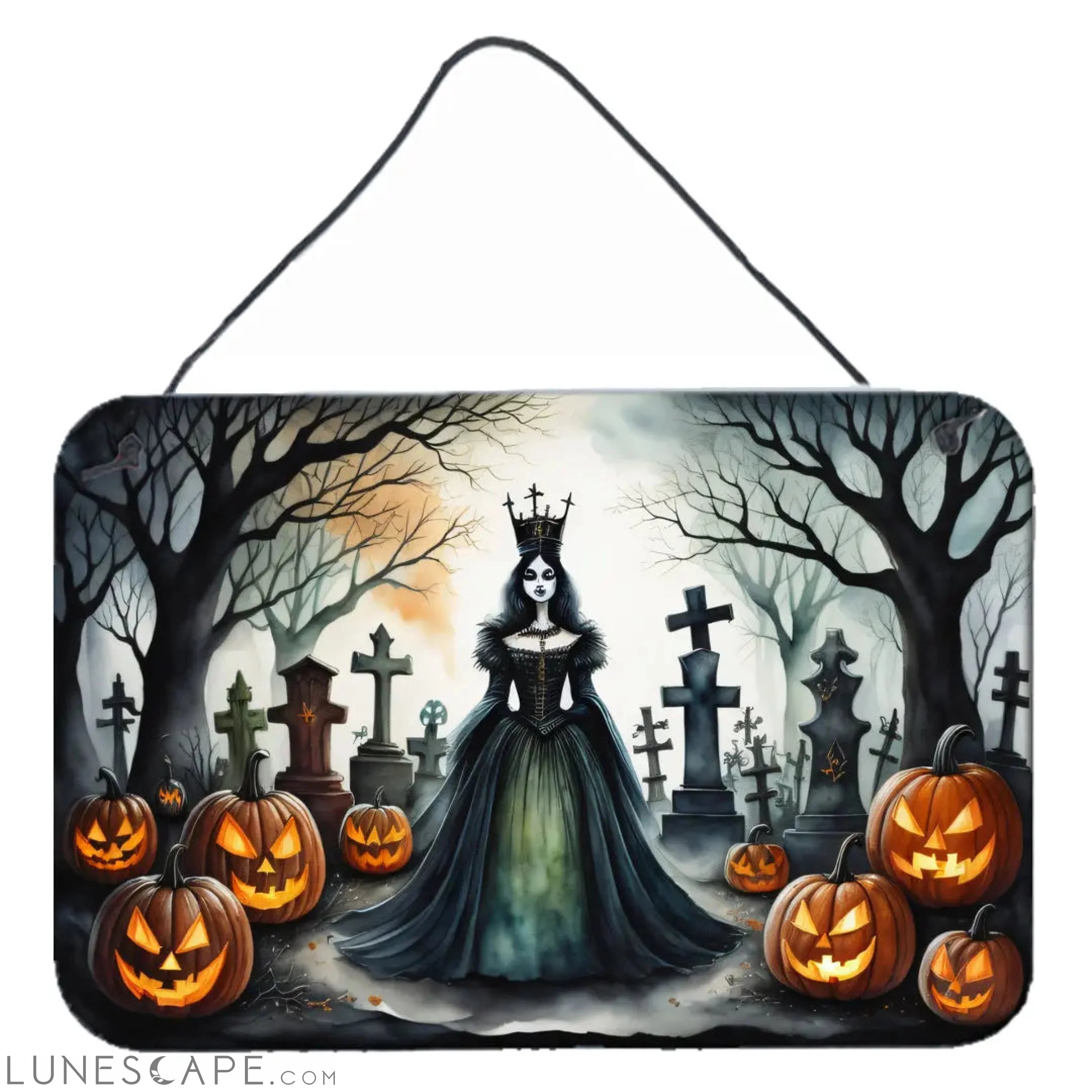 Evil Queen Spooky Halloween Wall or Door Hanging Prints LUNESCAPE