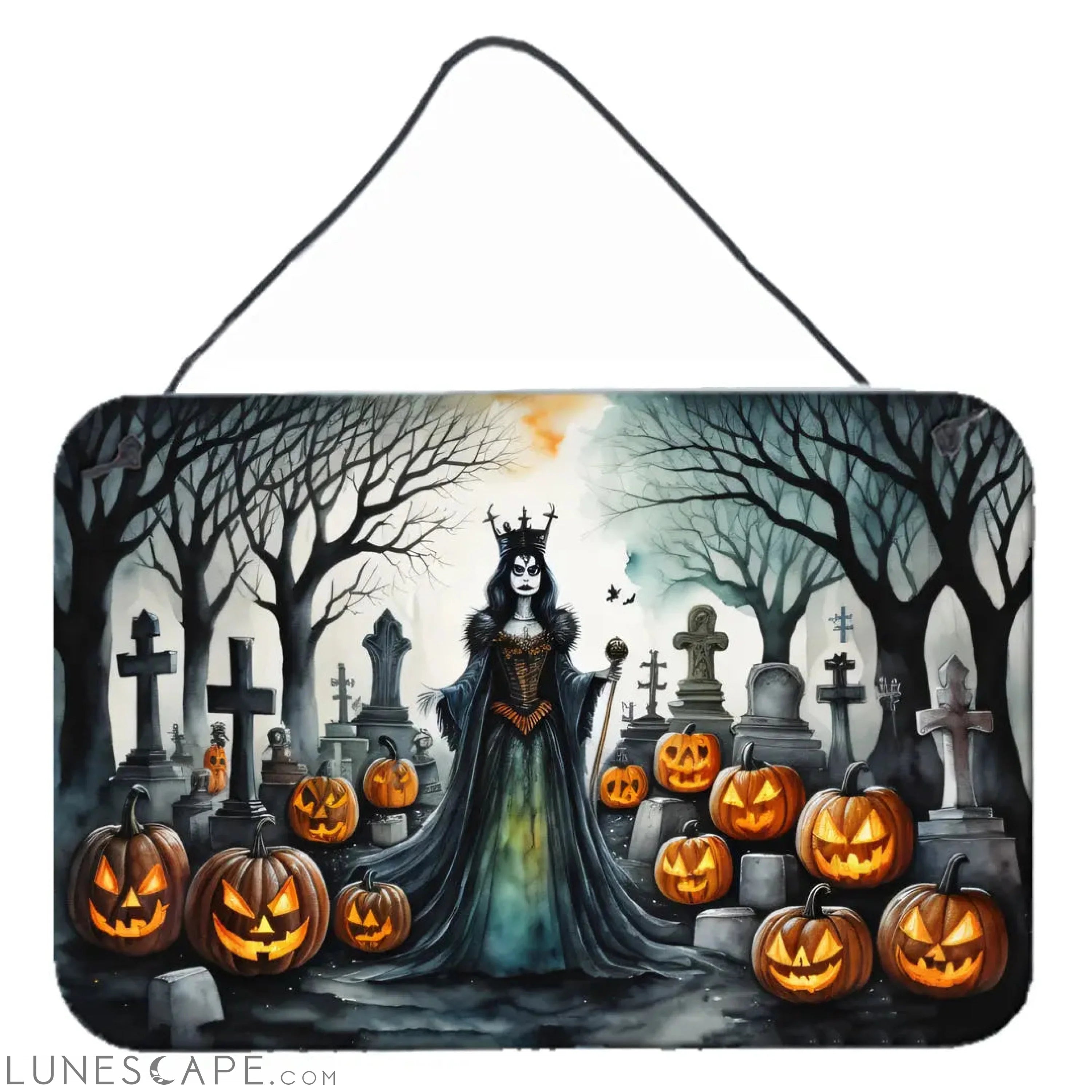 Evil Queen Spooky Halloween Wall or Door Hanging Prints LUNESCAPE