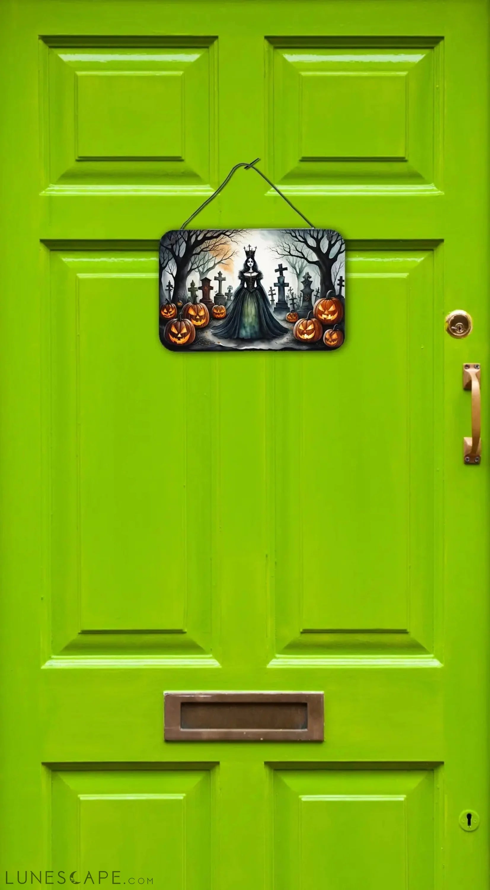 Evil Queen Spooky Halloween Wall or Door Hanging Prints LUNESCAPE
