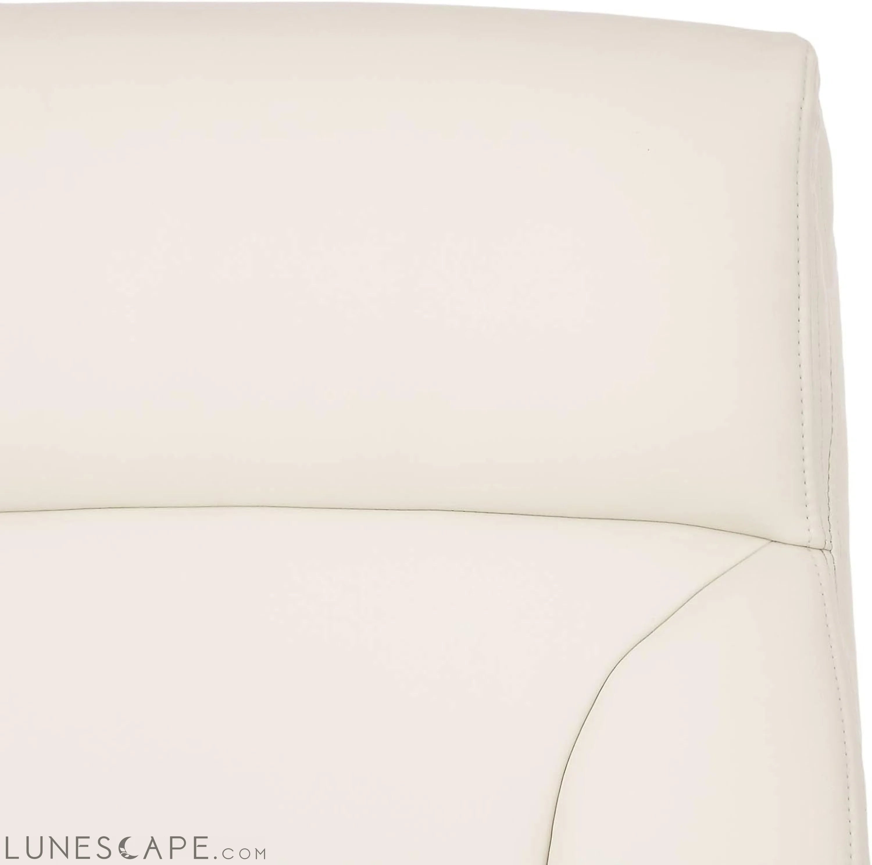 Executive Desk Chair, 275Lb Capacity, Oversized Cushion, Ivory Bonded LUNESCAPE