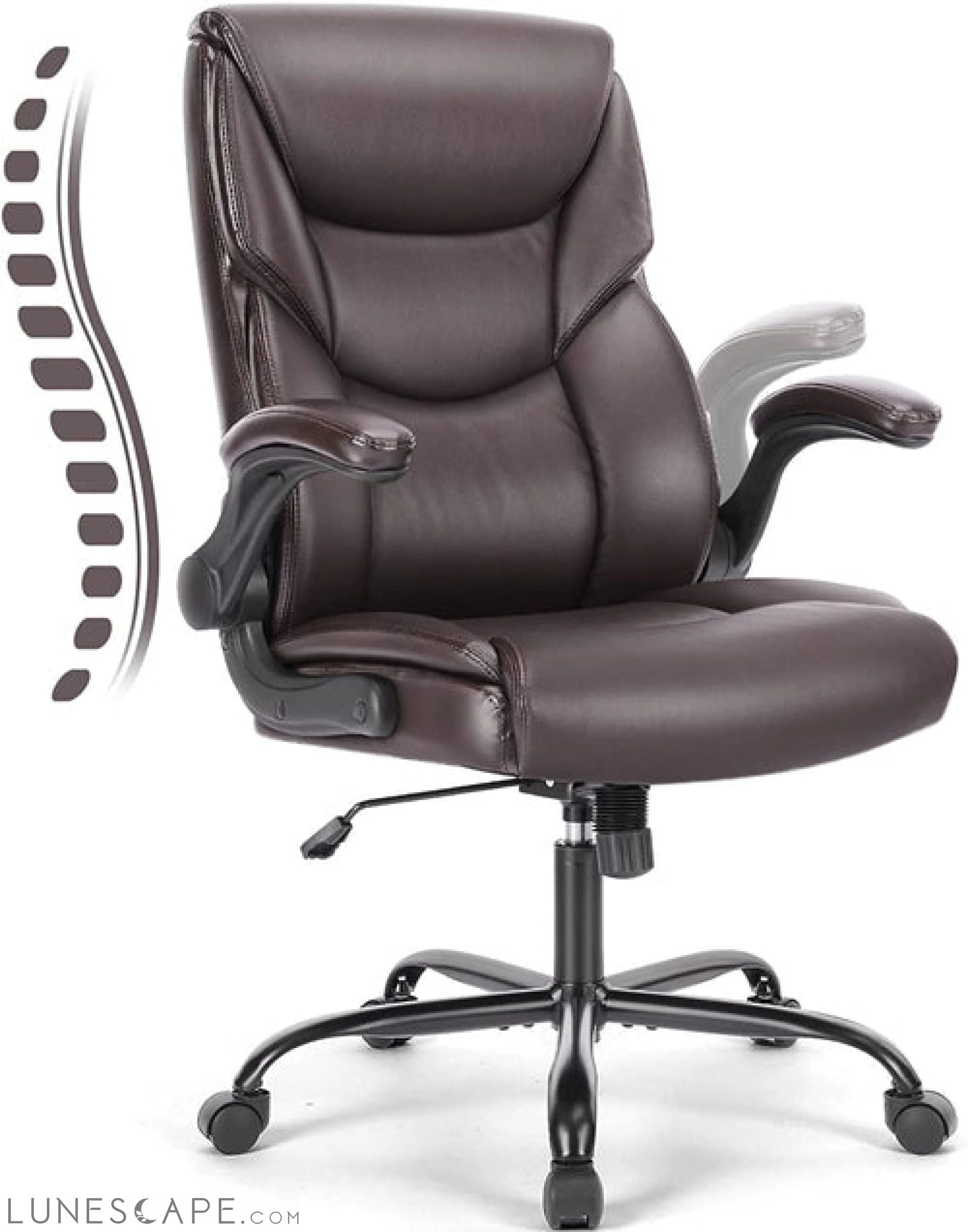 Executive Office Chair – Ergonomic Adjustable Computer Desk Chairs LUNESCAPE