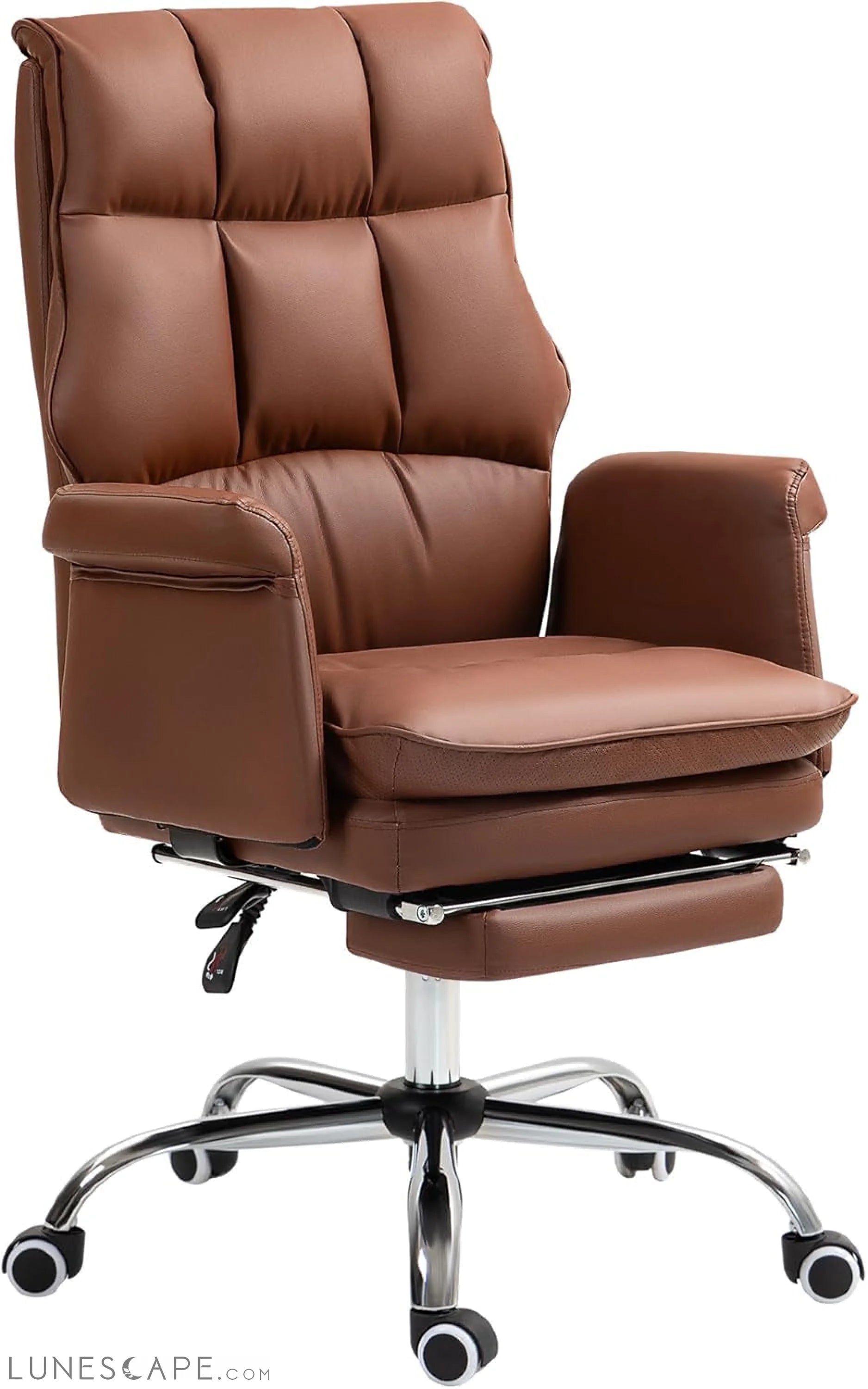 Executive Office Chair, PU Leather Ergonomic Office Desk Chair with LUNESCAPE