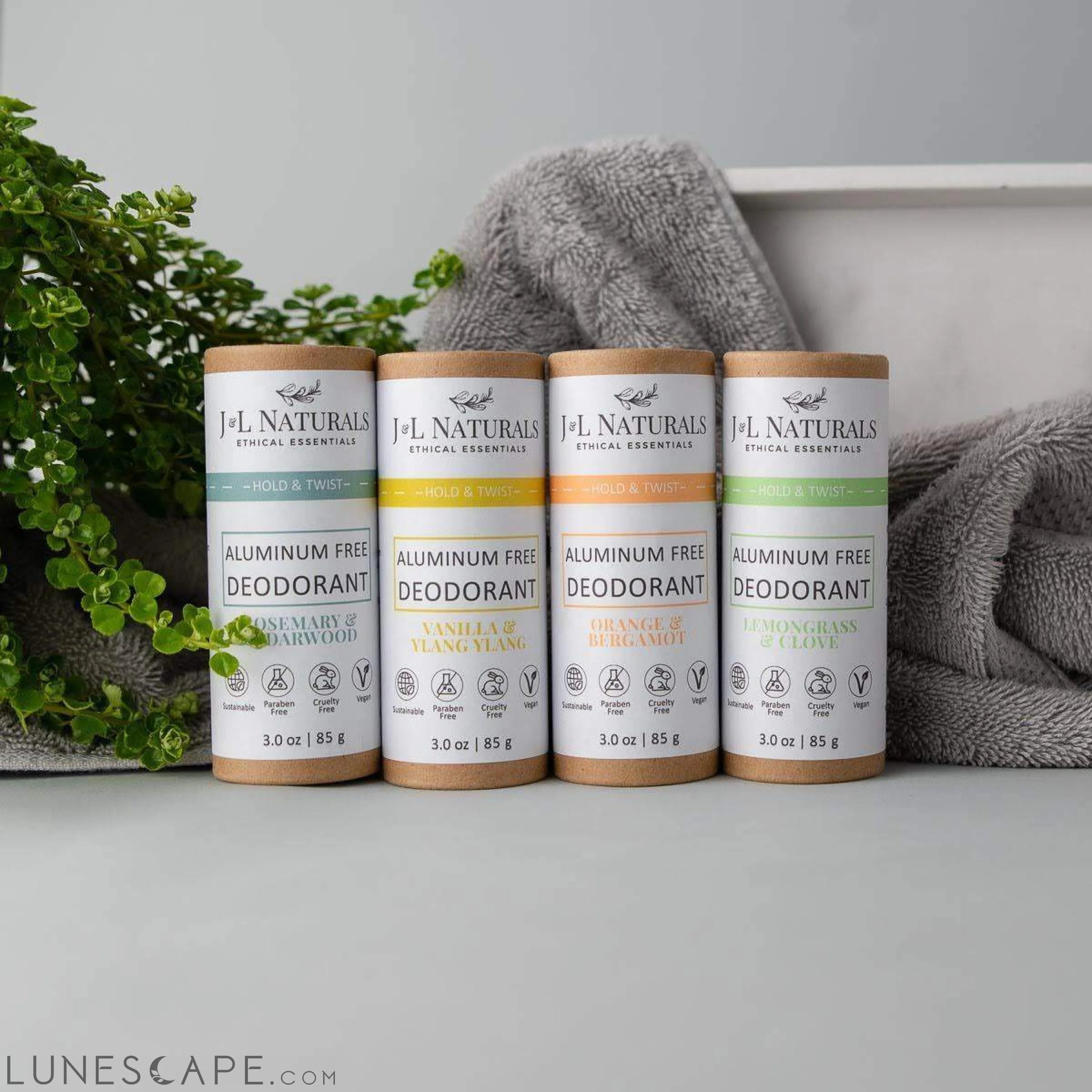 Extra-Strength Deodorant Bundle (4-Pack) LUNESCAPE