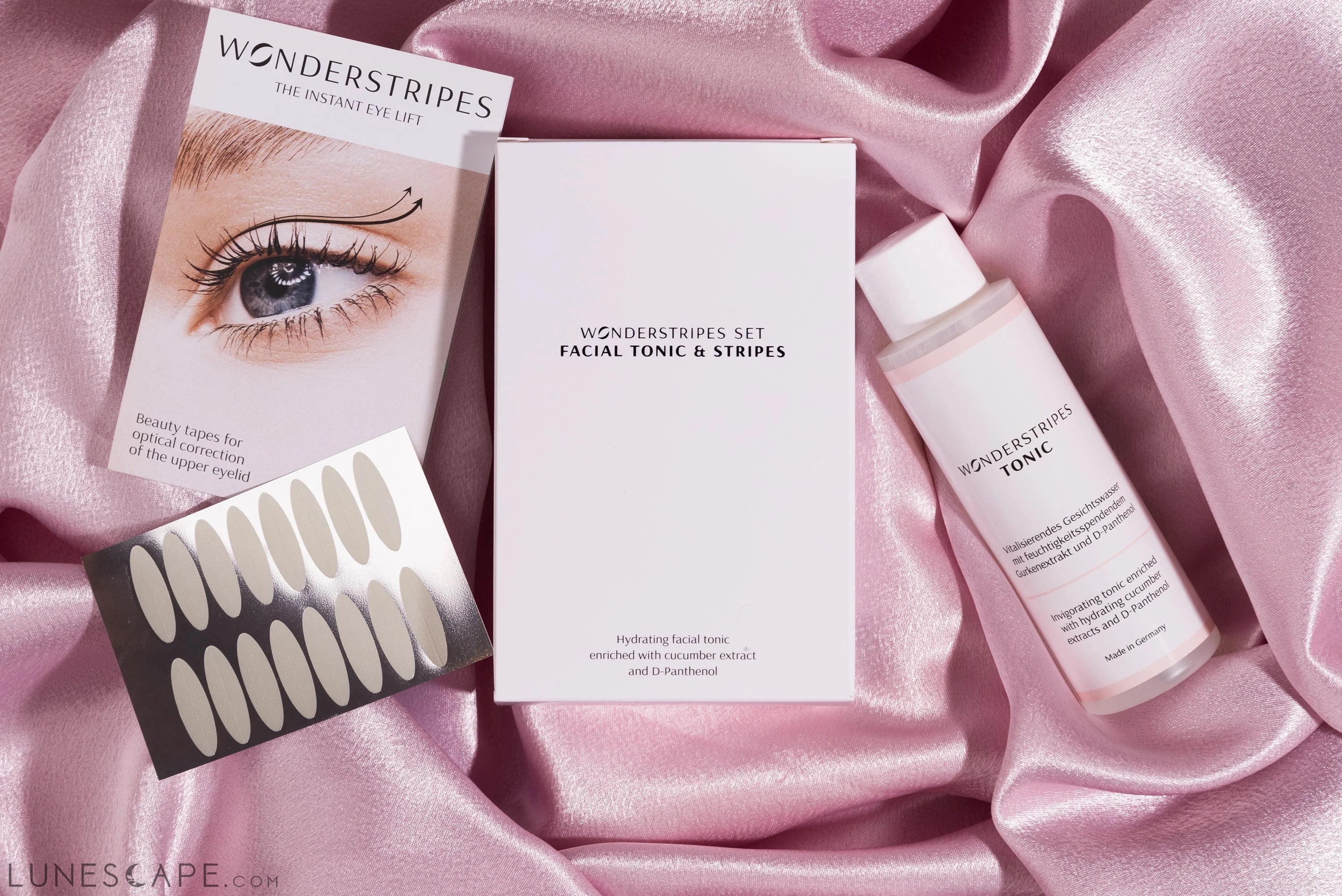 Eye Lifting Kit: Facial Toner & Eyelid Lifting Strips LUNESCAPE