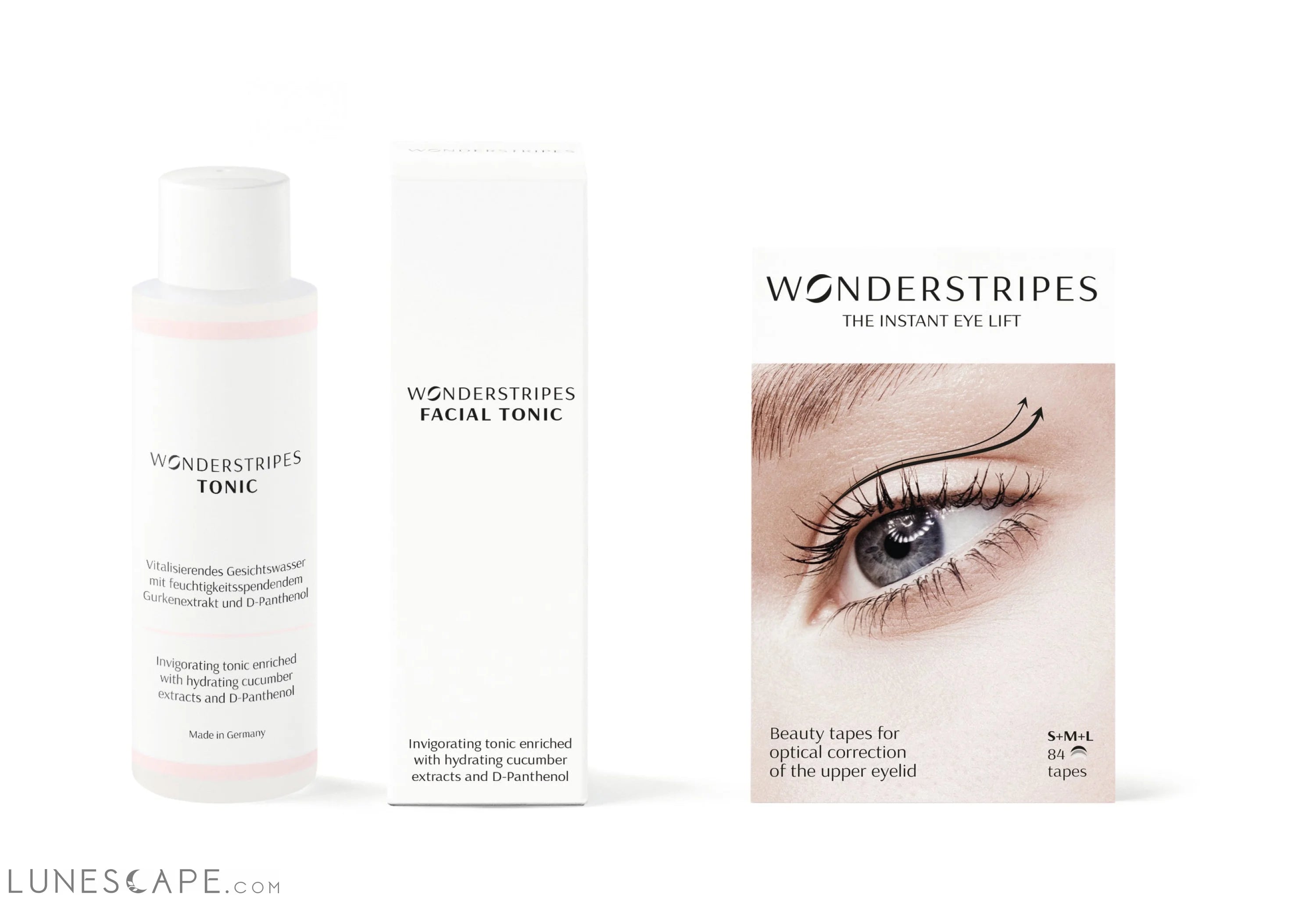 Eye Lifting Kit: Facial Toner & Eyelid Lifting Strips LUNESCAPE