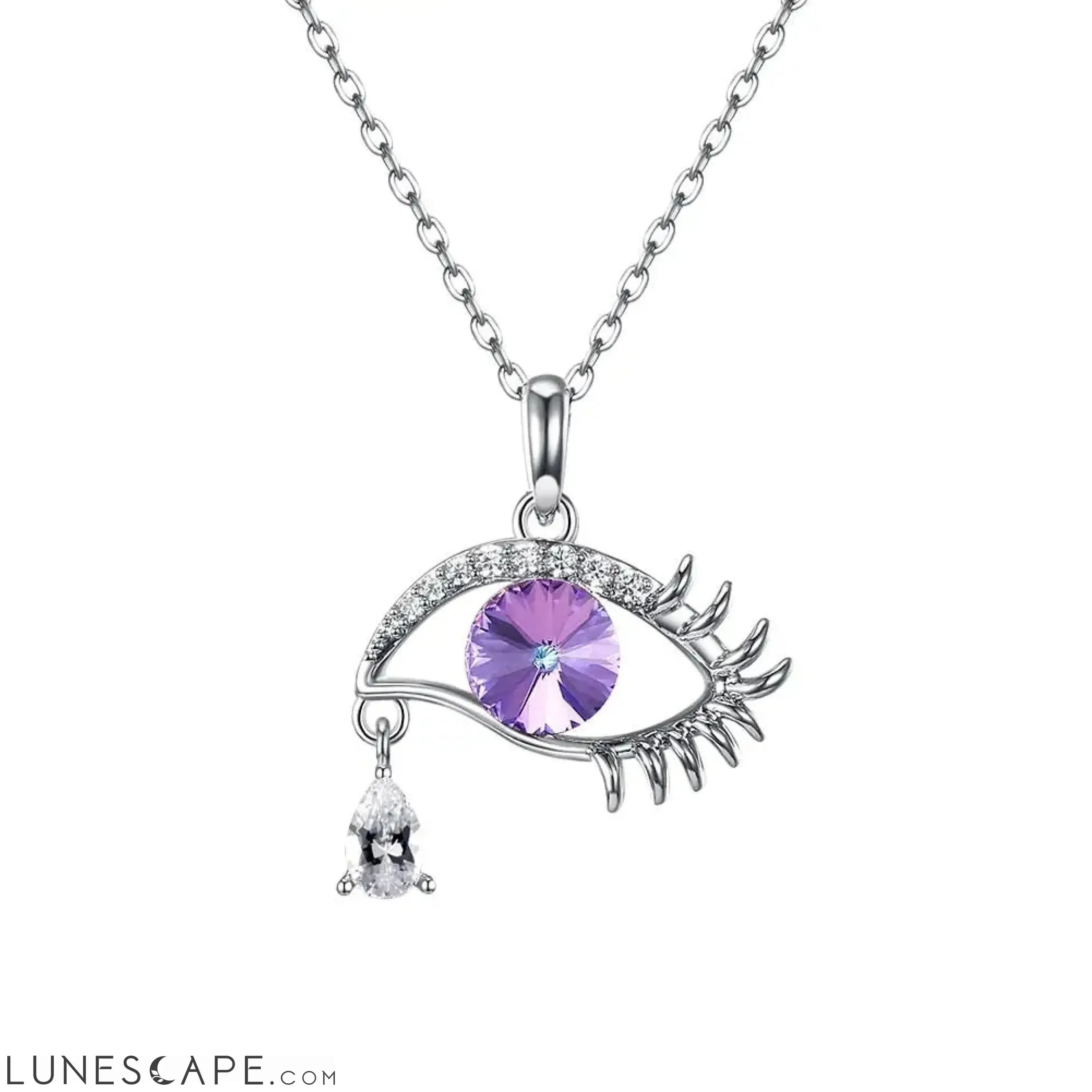 Eye of Providence Swarovski Pendant - Purple LUNESCAPE