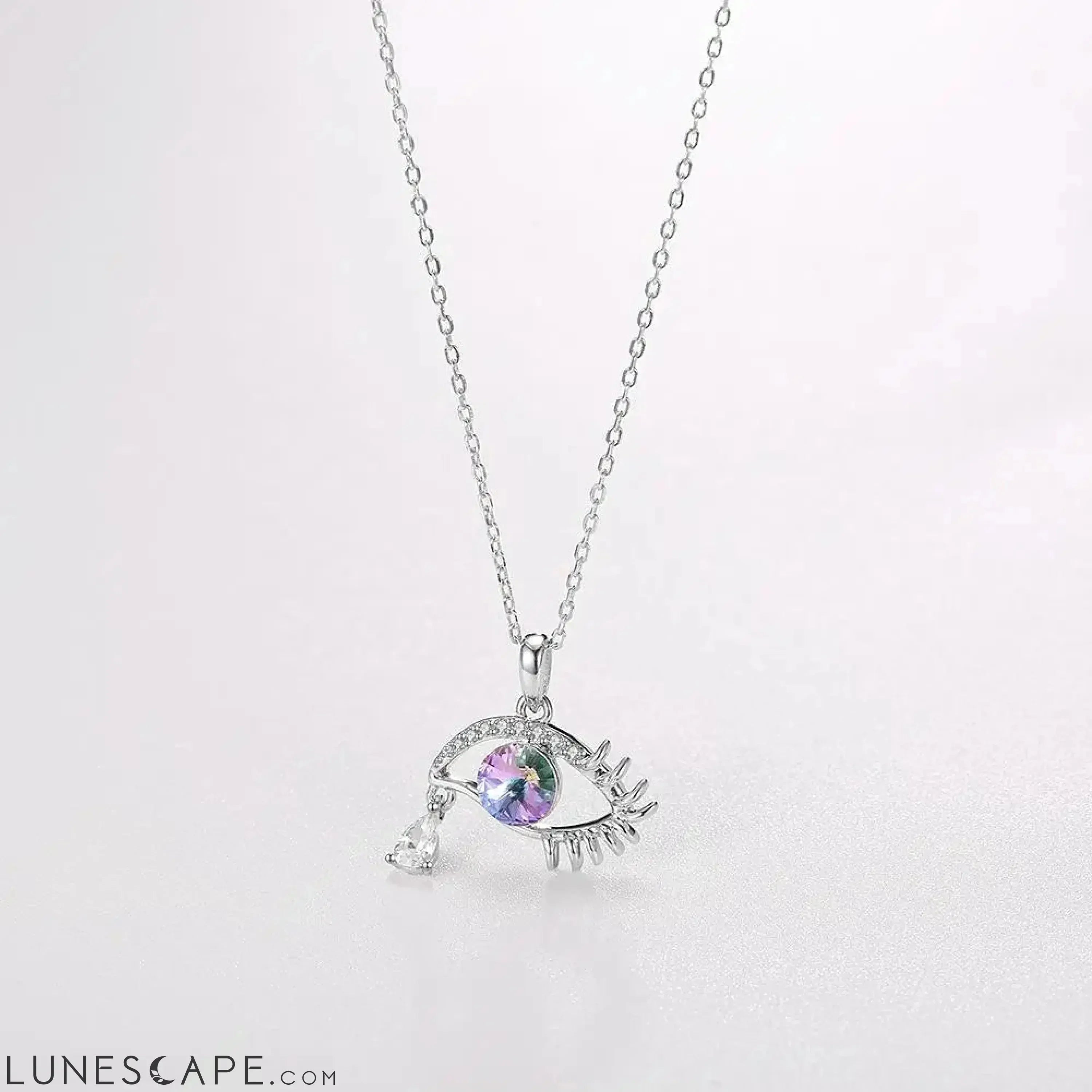 Eye of Providence Swarovski Pendant - Purple LUNESCAPE