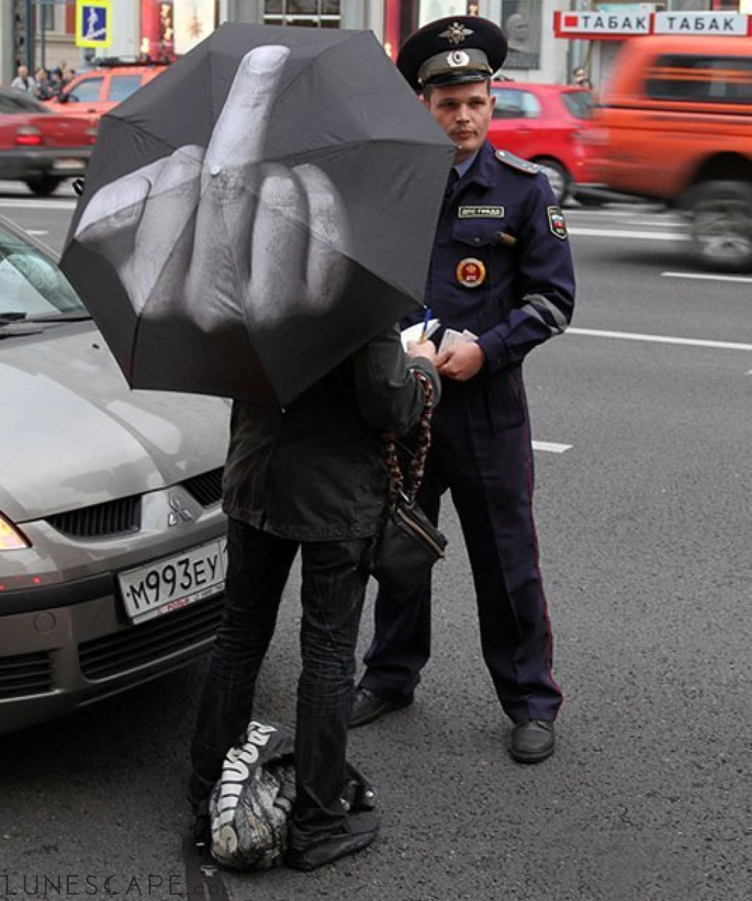 F*ck The Rain Umbrella LUNESCAPE