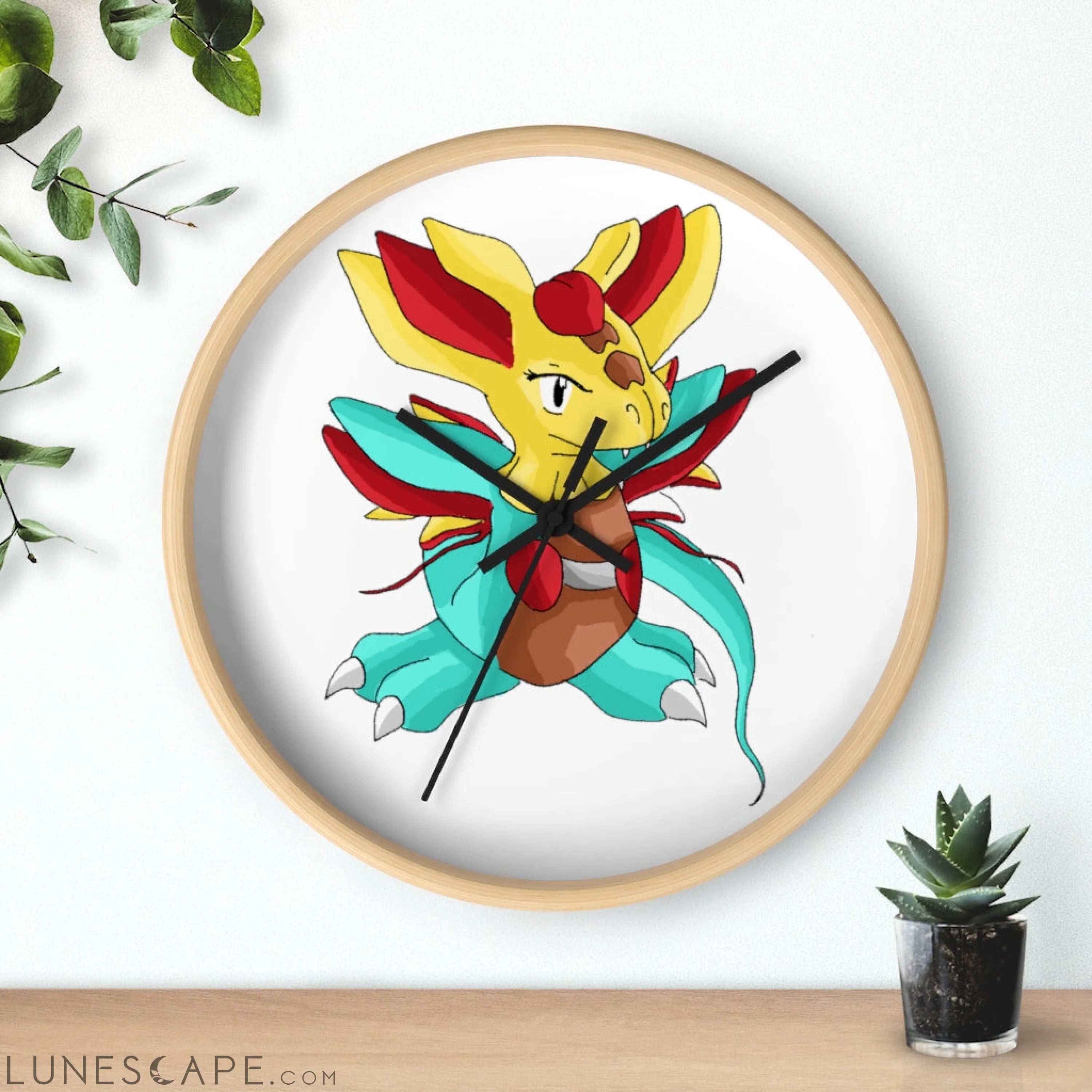 Fabaraess Wall clock LUNESCAPE