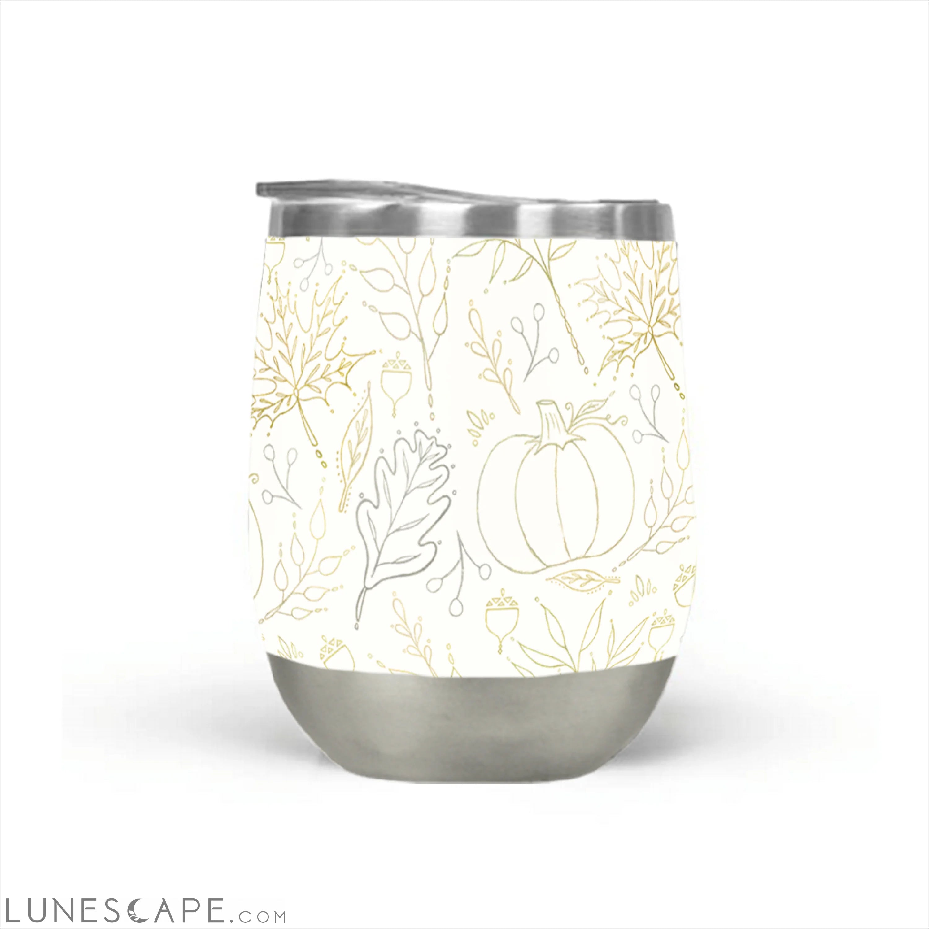 Fall Leaf Stemless Wine Tumbler LUNESCAPE