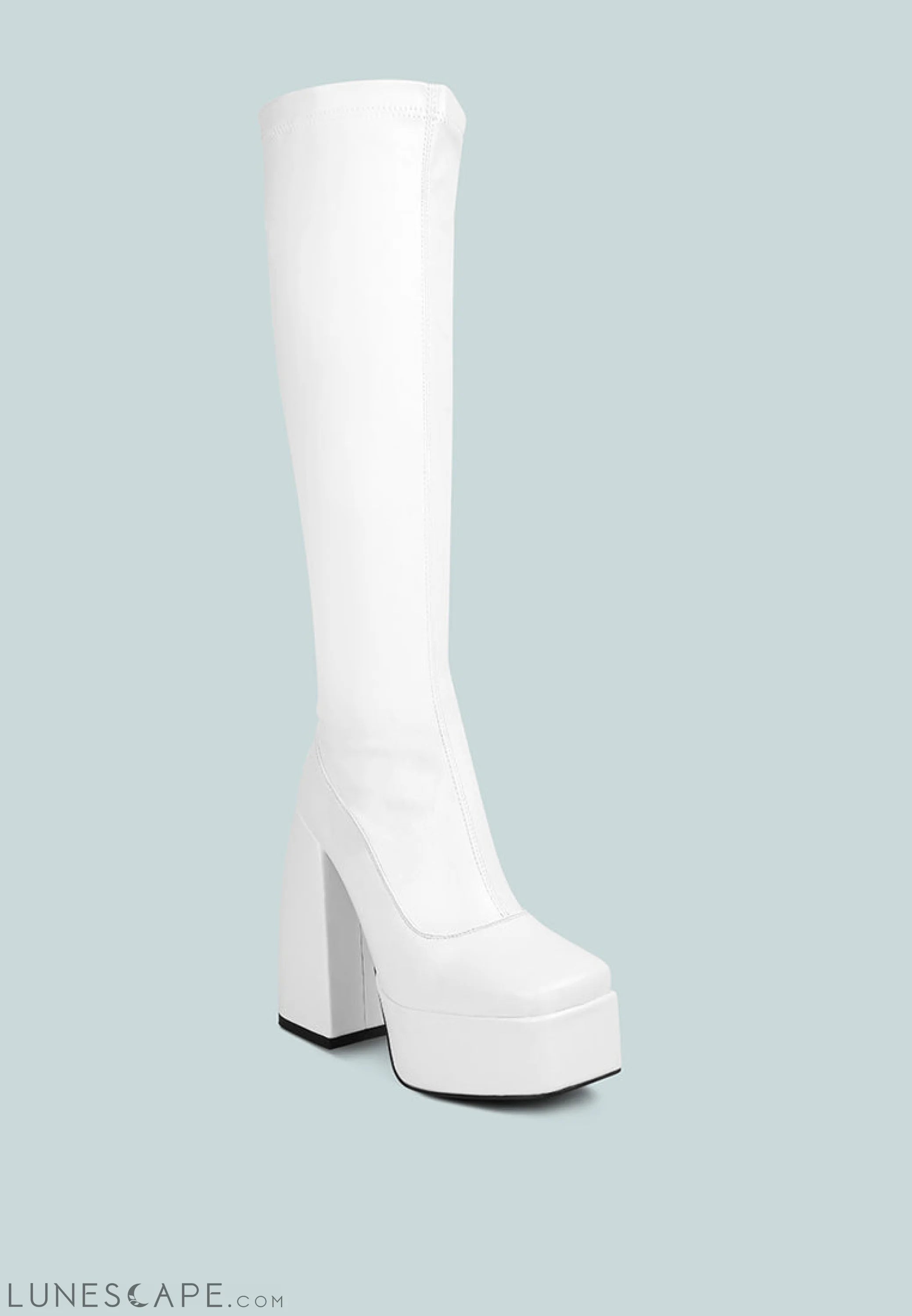 Fanning Platform Long Boots LUNESCAPE