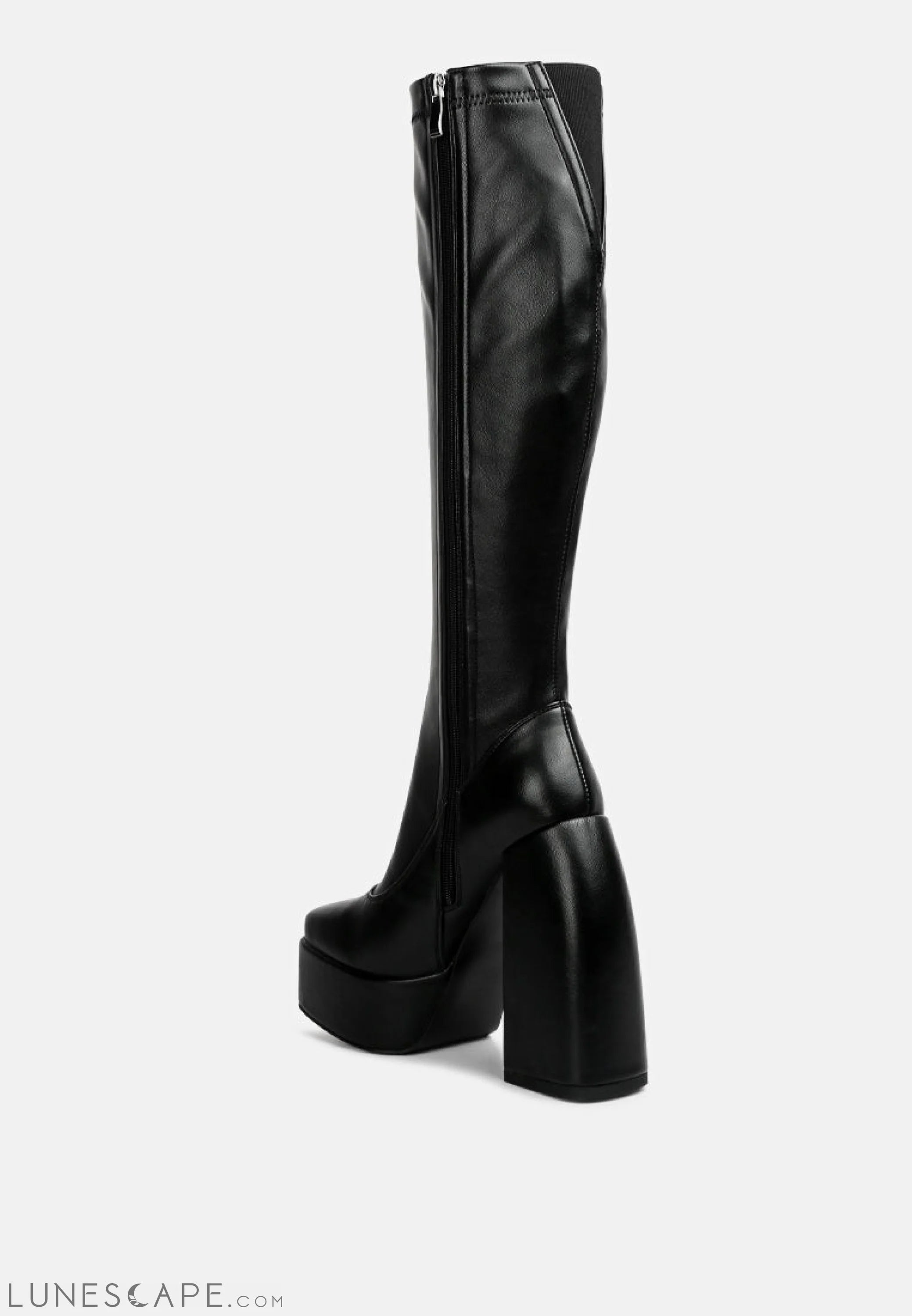 Fanning Platform Long Boots LUNESCAPE