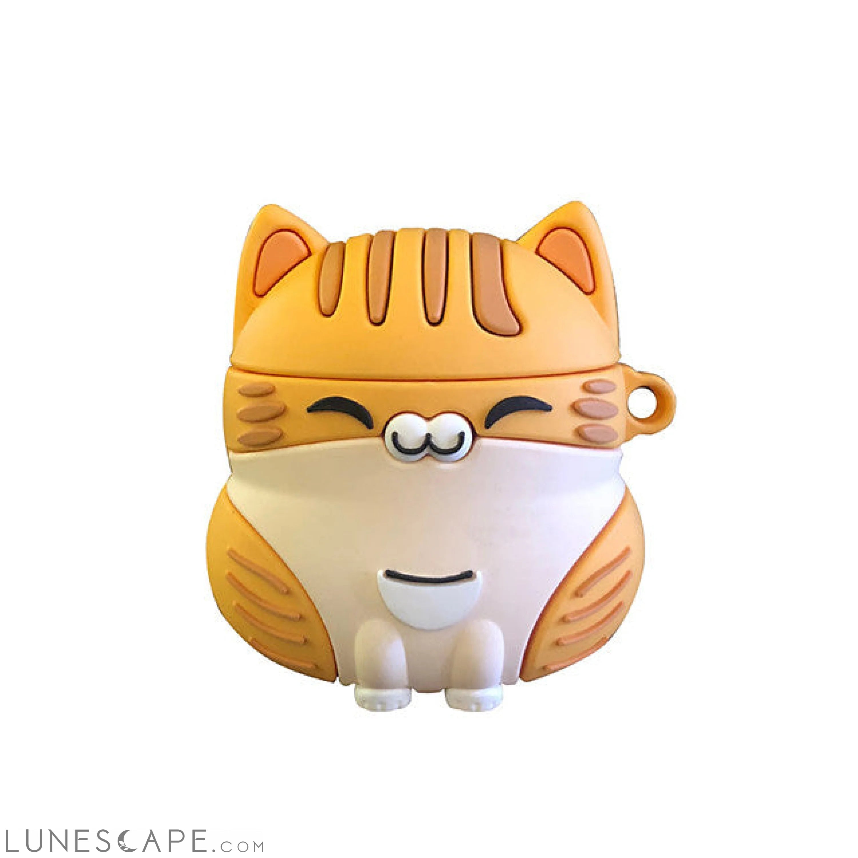 Fat Orange Cat Dustproof Headphone Case Soft LUNESCAPE