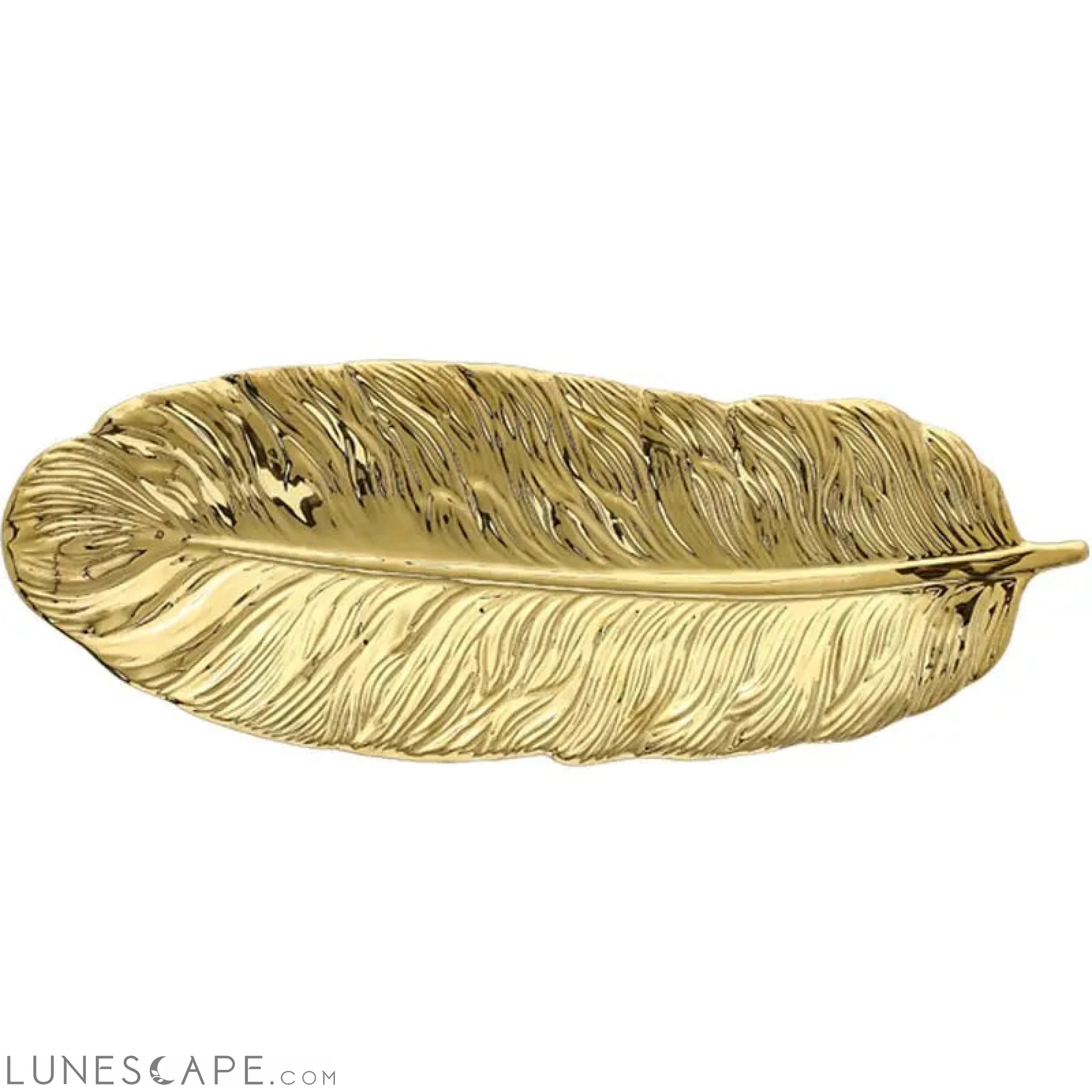 Feather Decorative Serving Plate LUNESCAPE