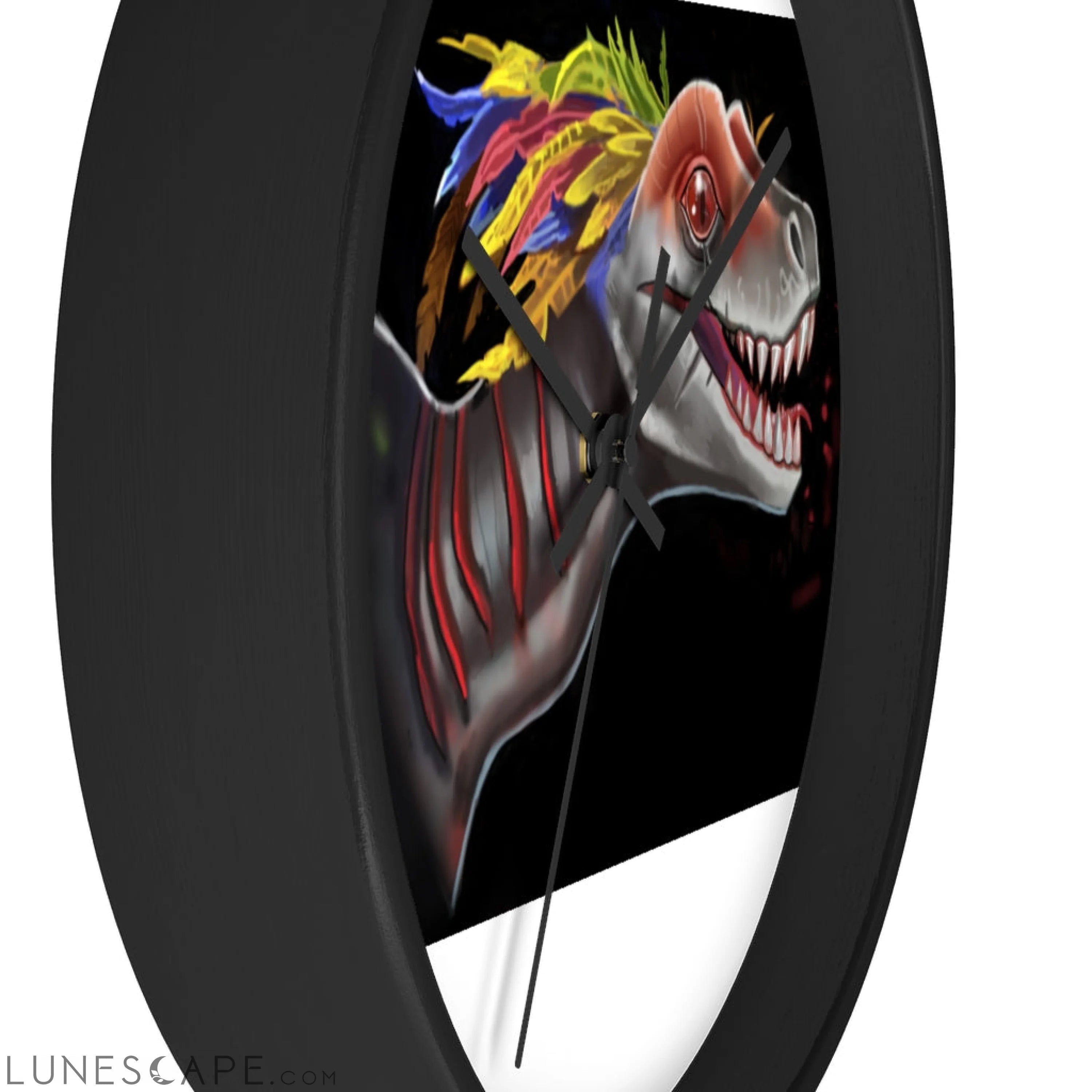 Feathered Raptor Wall clock LUNESCAPE