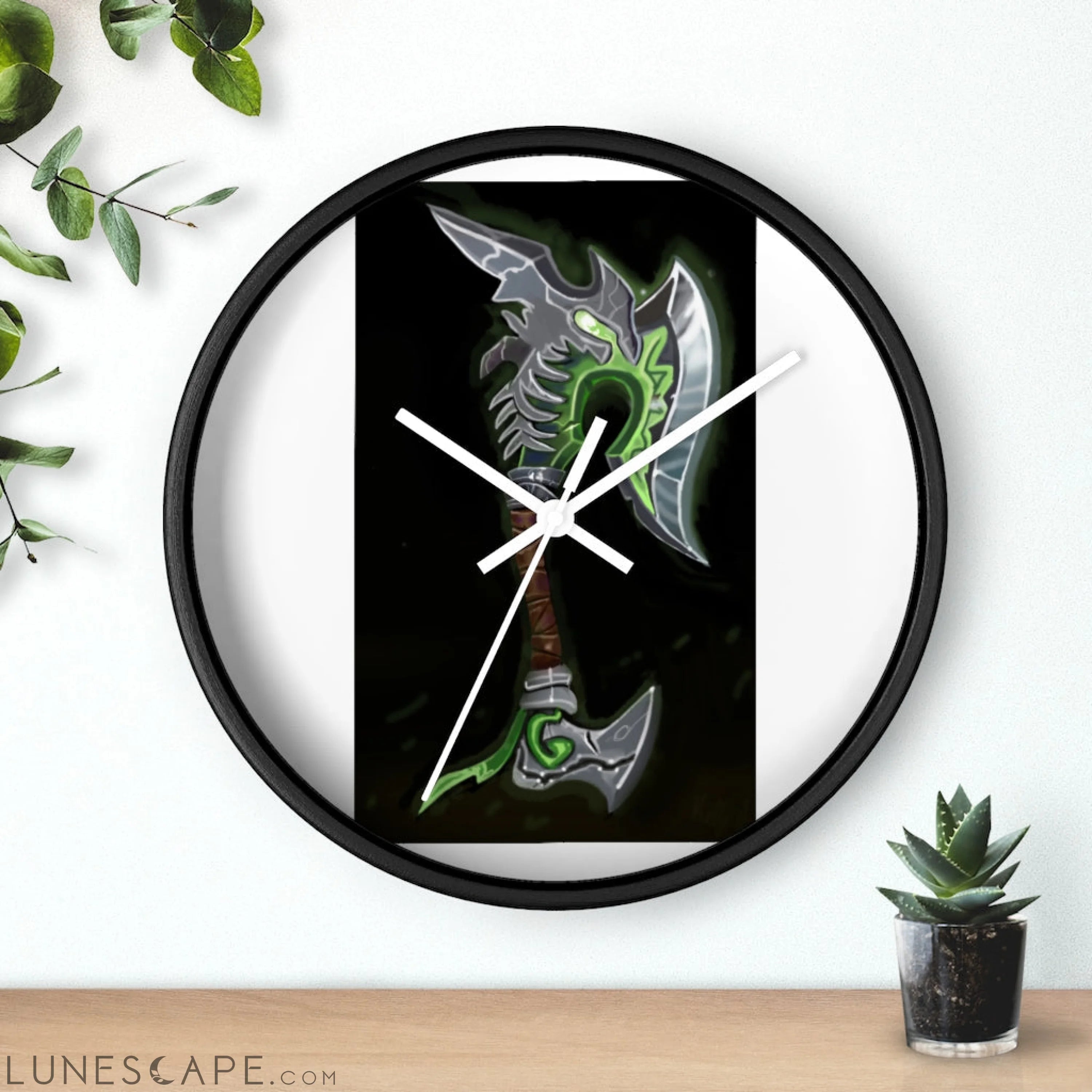 Fel Axe Wall clock LUNESCAPE