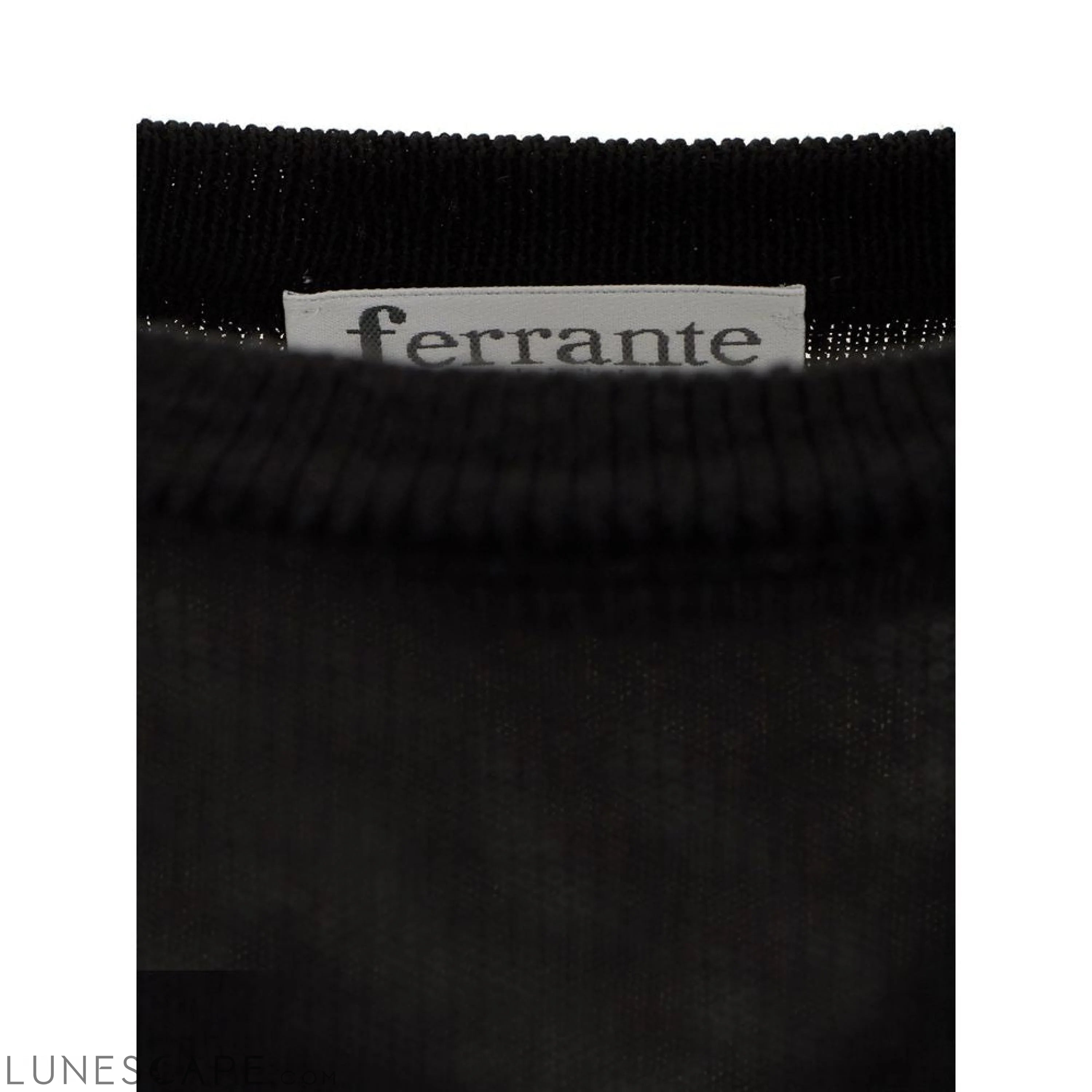 FERRANTE Elegant Black Wool Sweater for Men LUNESCAPE