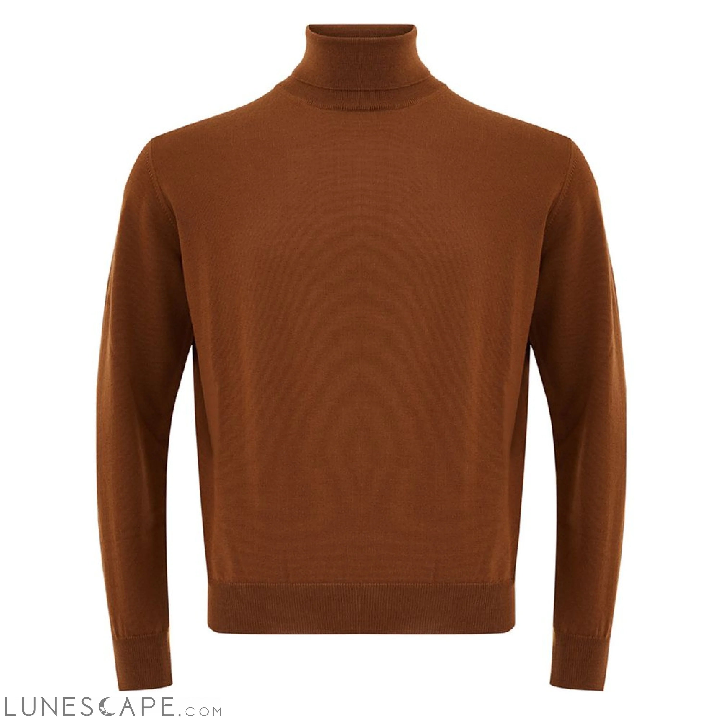 FERRANTE Elegant Brown Wool Sweater for Men LUNESCAPE