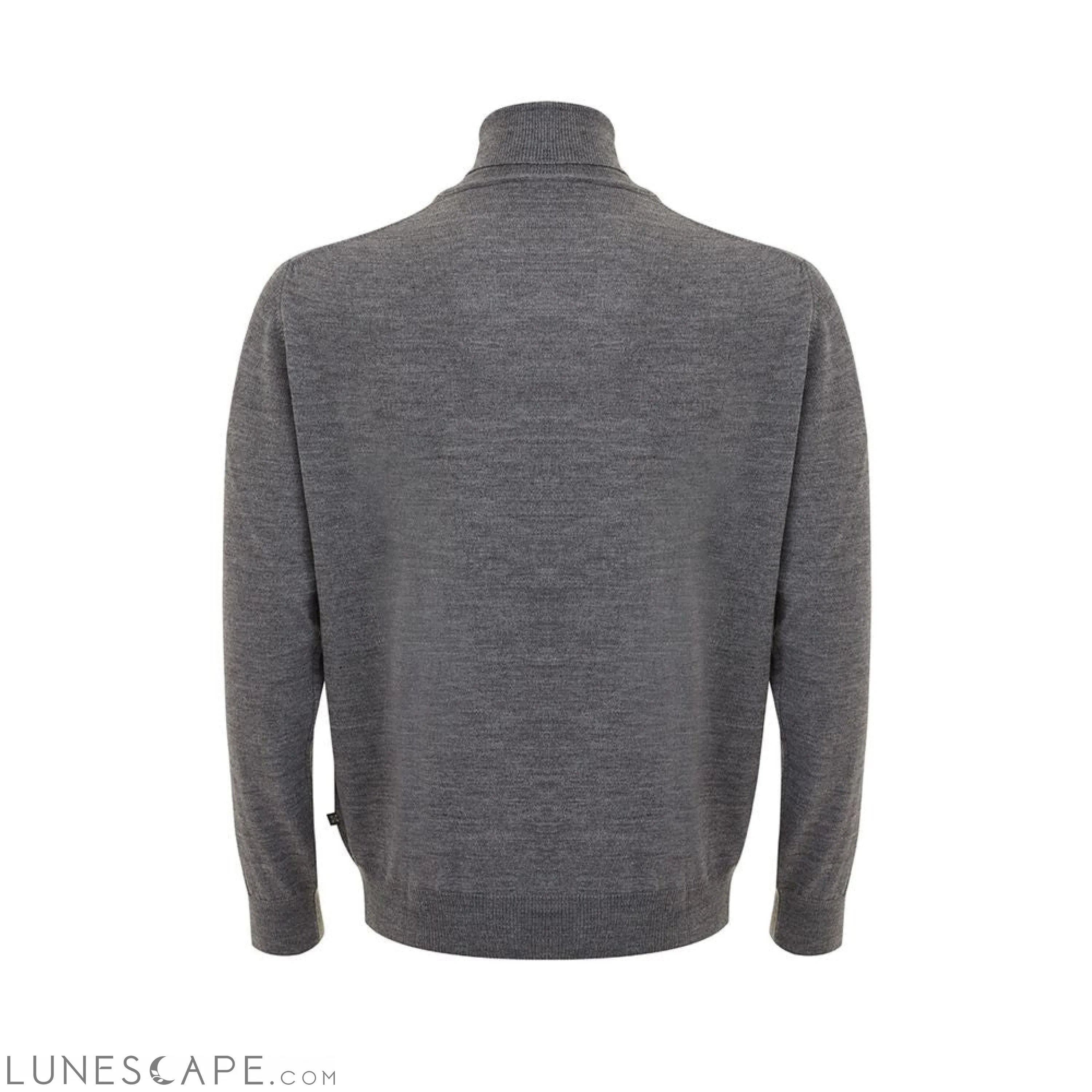 FERRANTE Elegant Gray Wool Sweater for Men LUNESCAPE