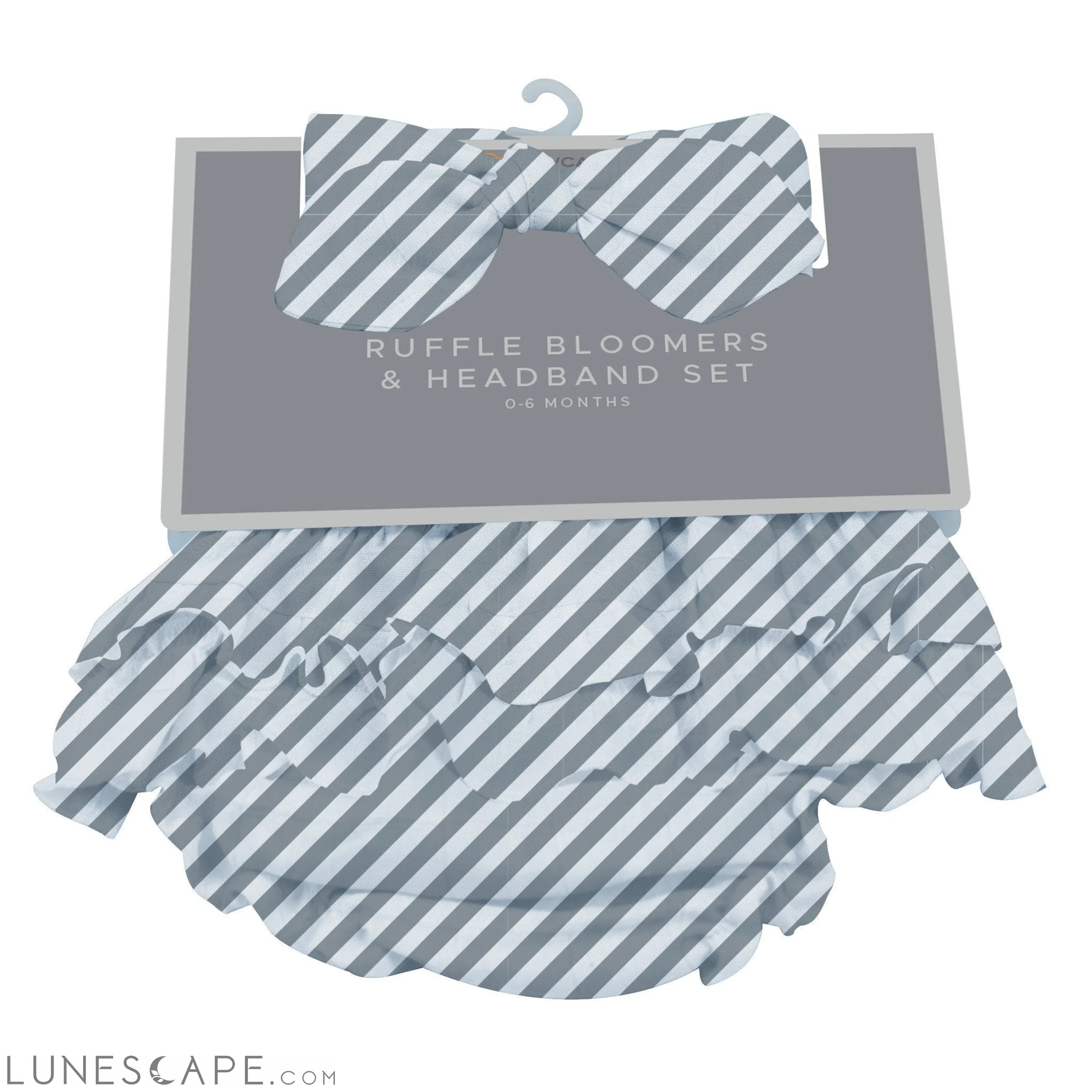 Finley Stripe Bamboo Bloomer Headband Set LUNESCAPE