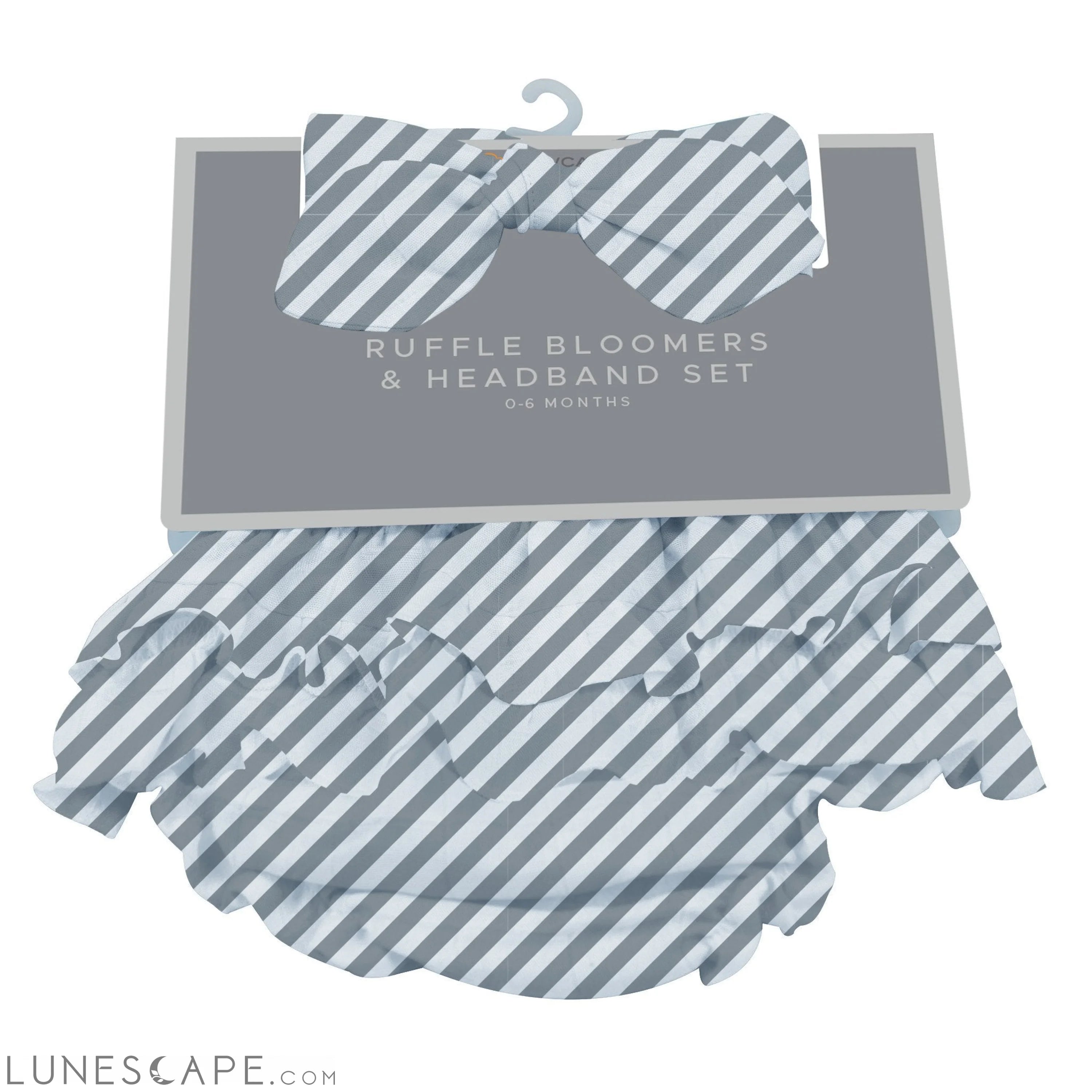 Finley Stripe Bamboo Bloomer Headband Set LUNESCAPE
