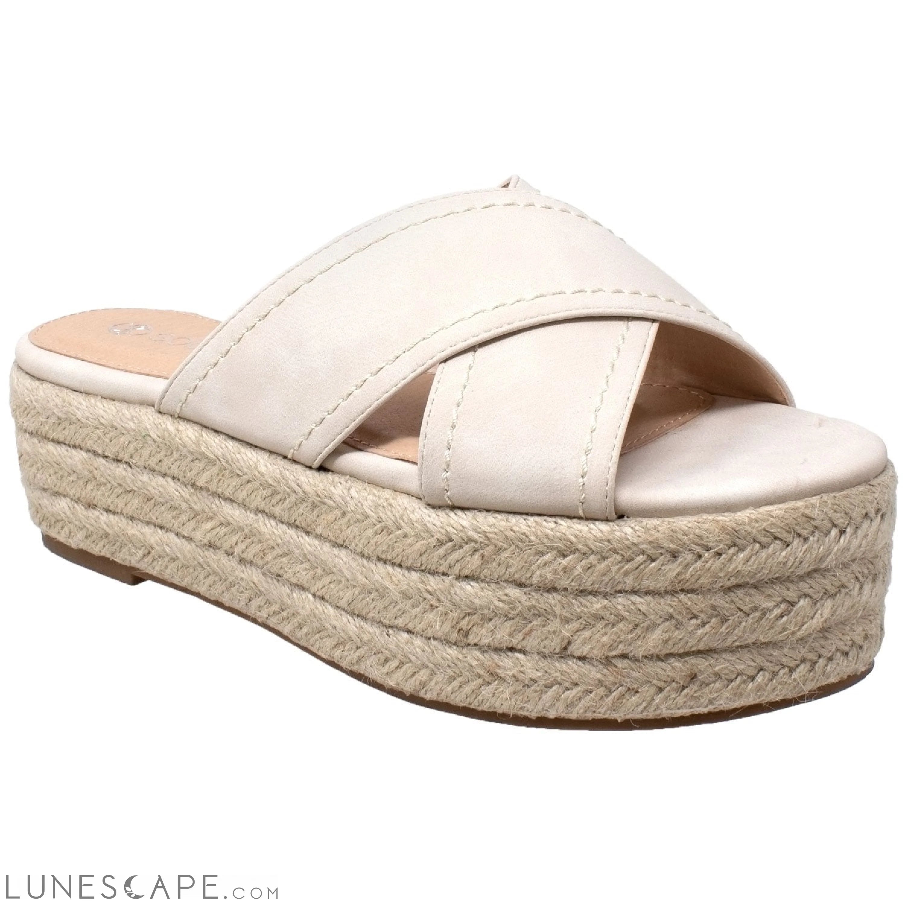 Flatform Espadrille Wedge Sandal LUNESCAPE