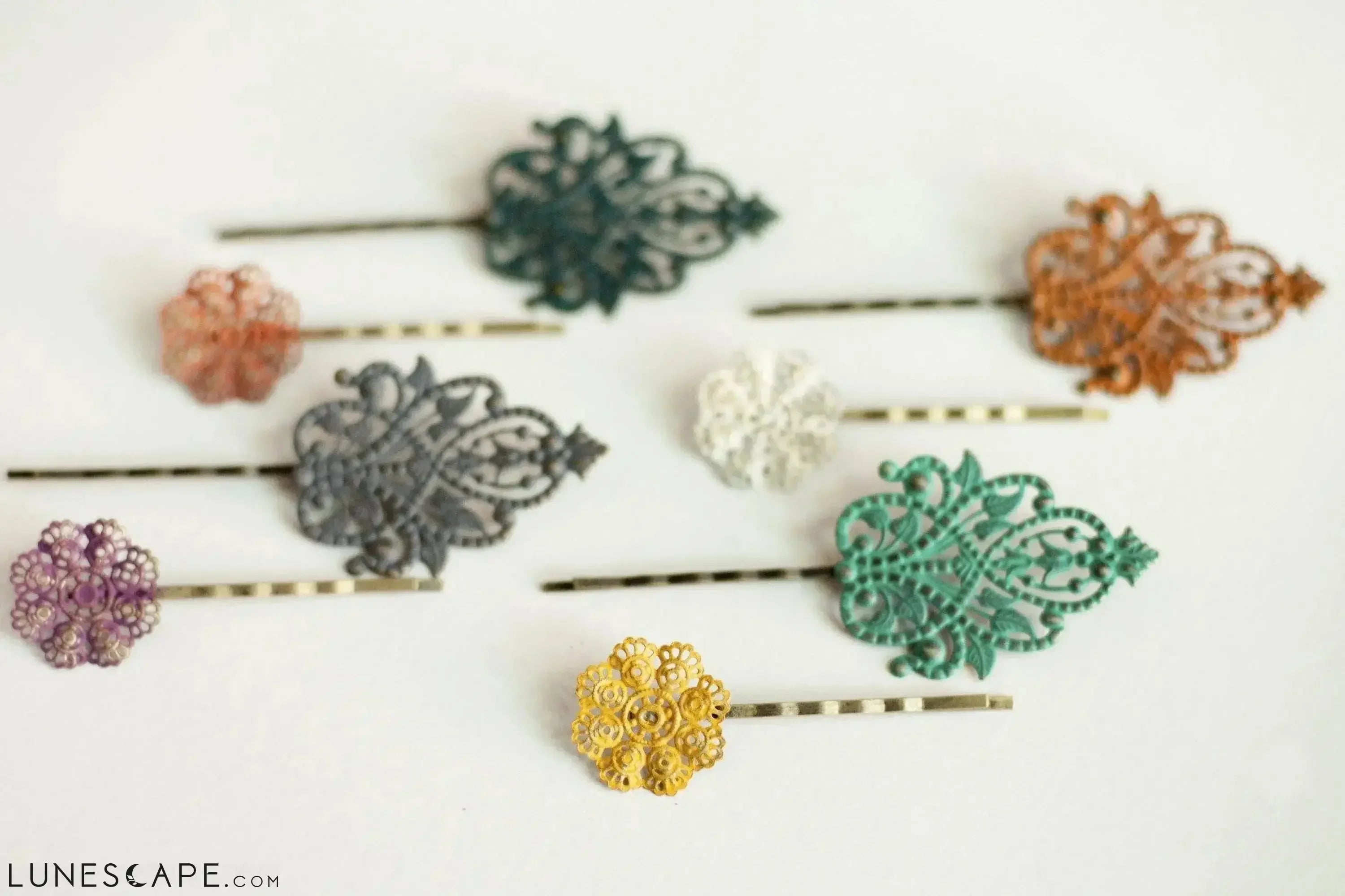Fleur Filigree Hair Pin LUNESCAPE
