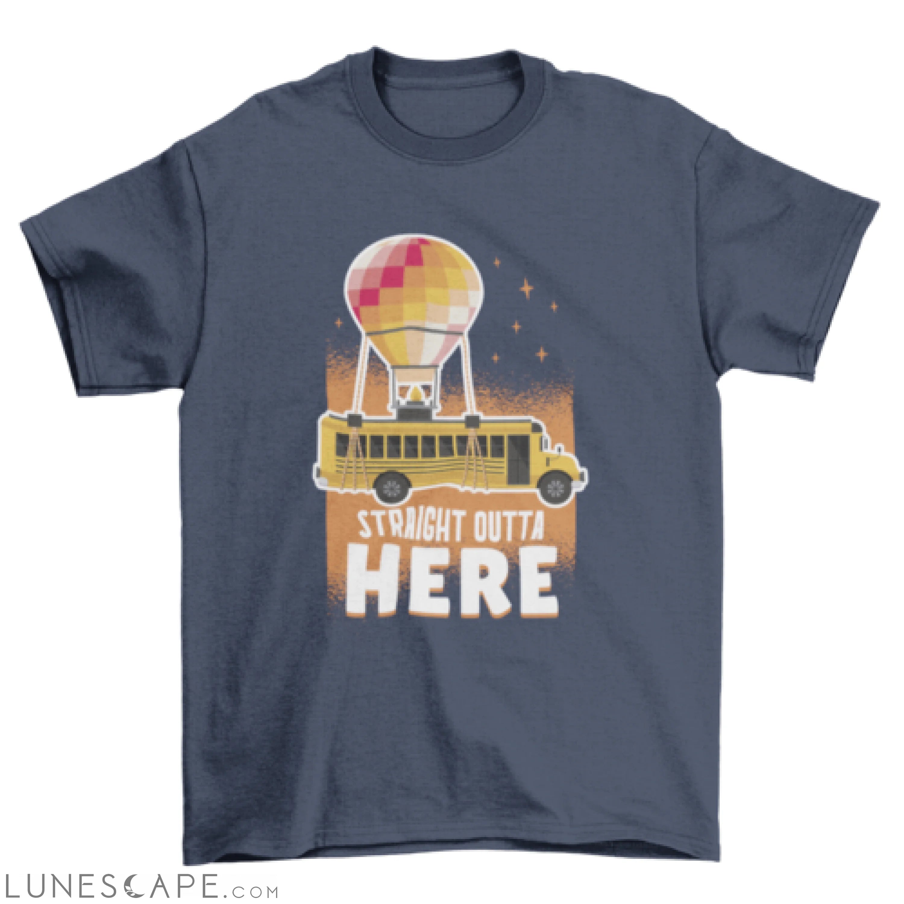 Flying bus Parody T-shirt LUNESCAPE