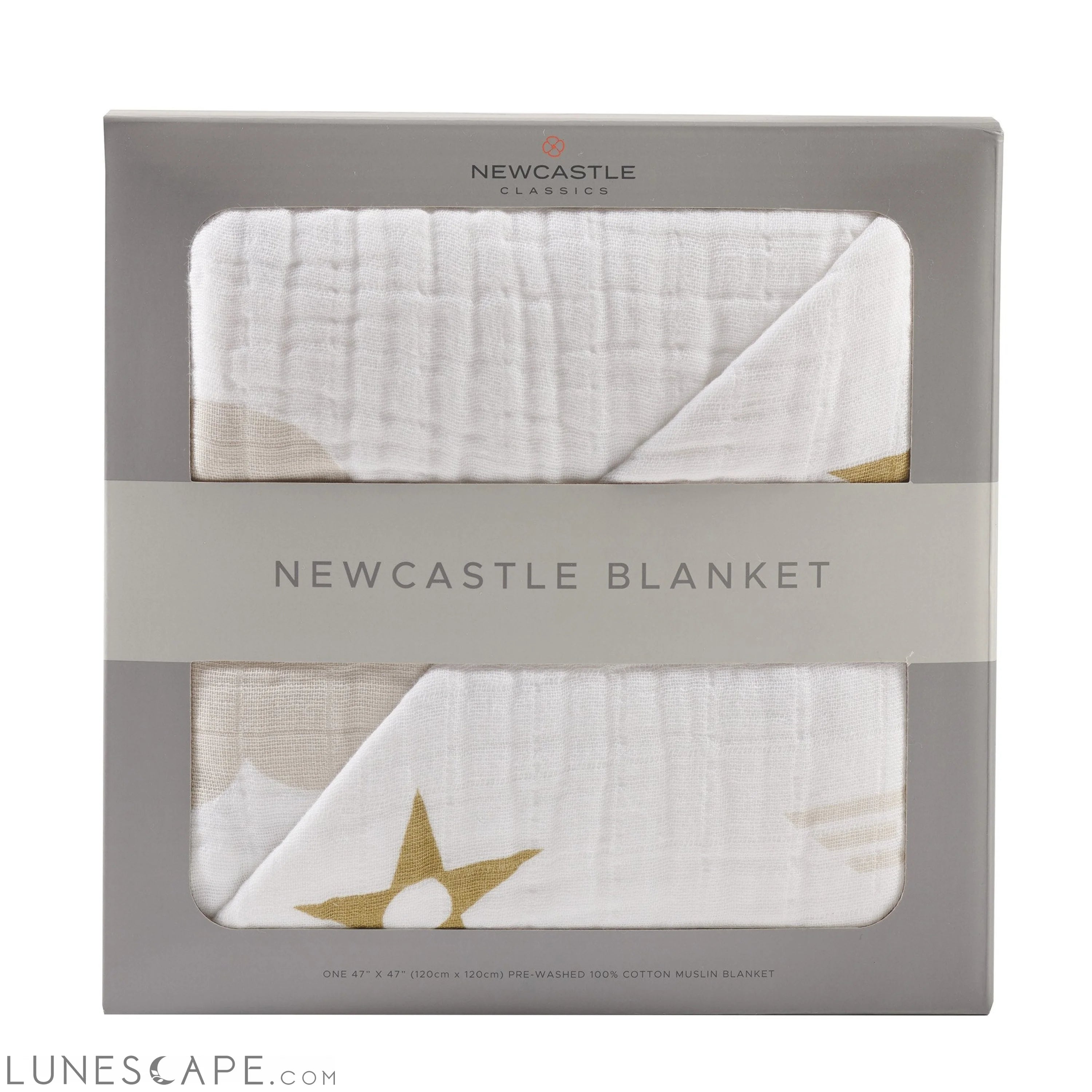 Flying Elephant Cotton Muslin Newcastle Blanket LUNESCAPE