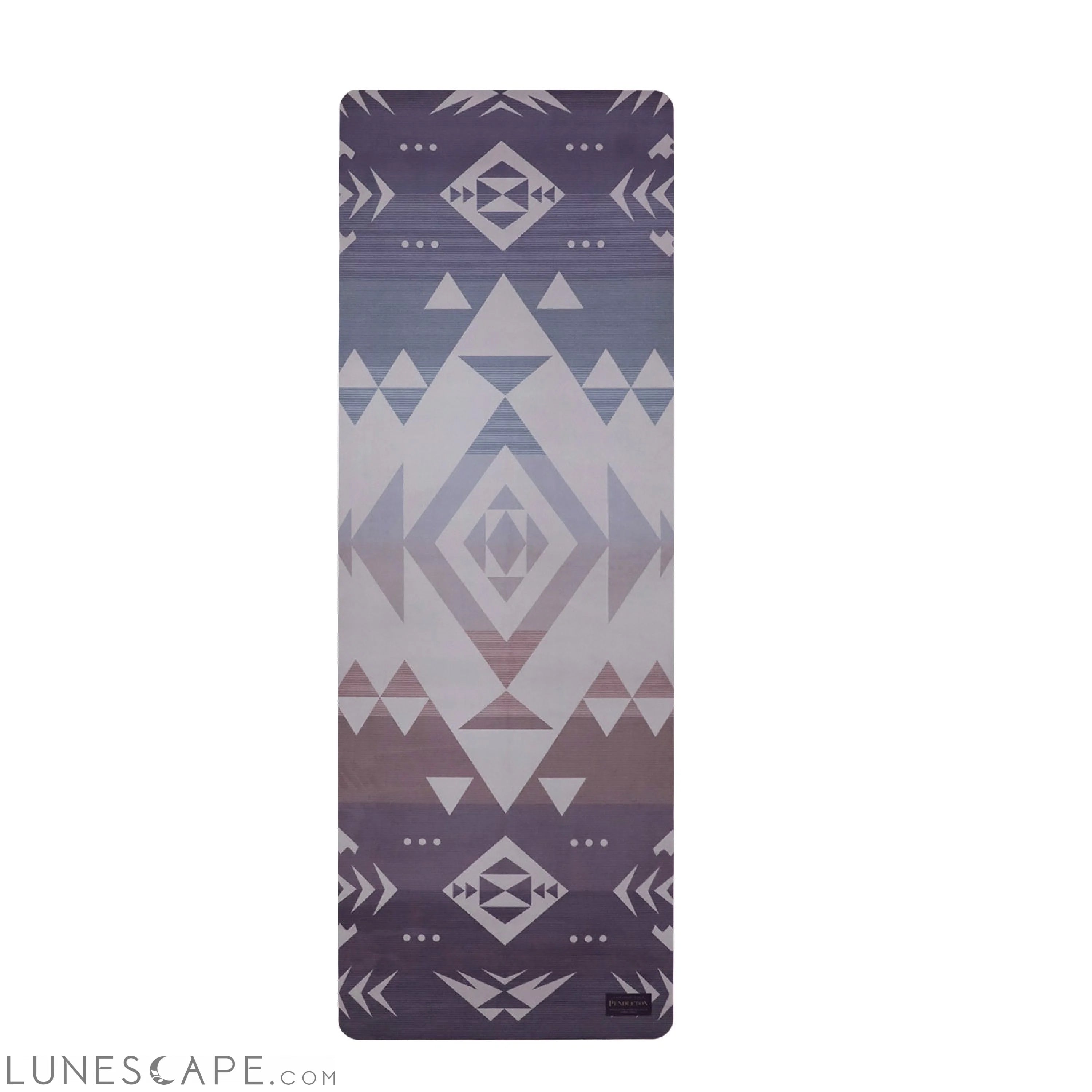 Foldable Suede Yoga Mat Pendleton Agate Beach Travel Mat LUNESCAPE