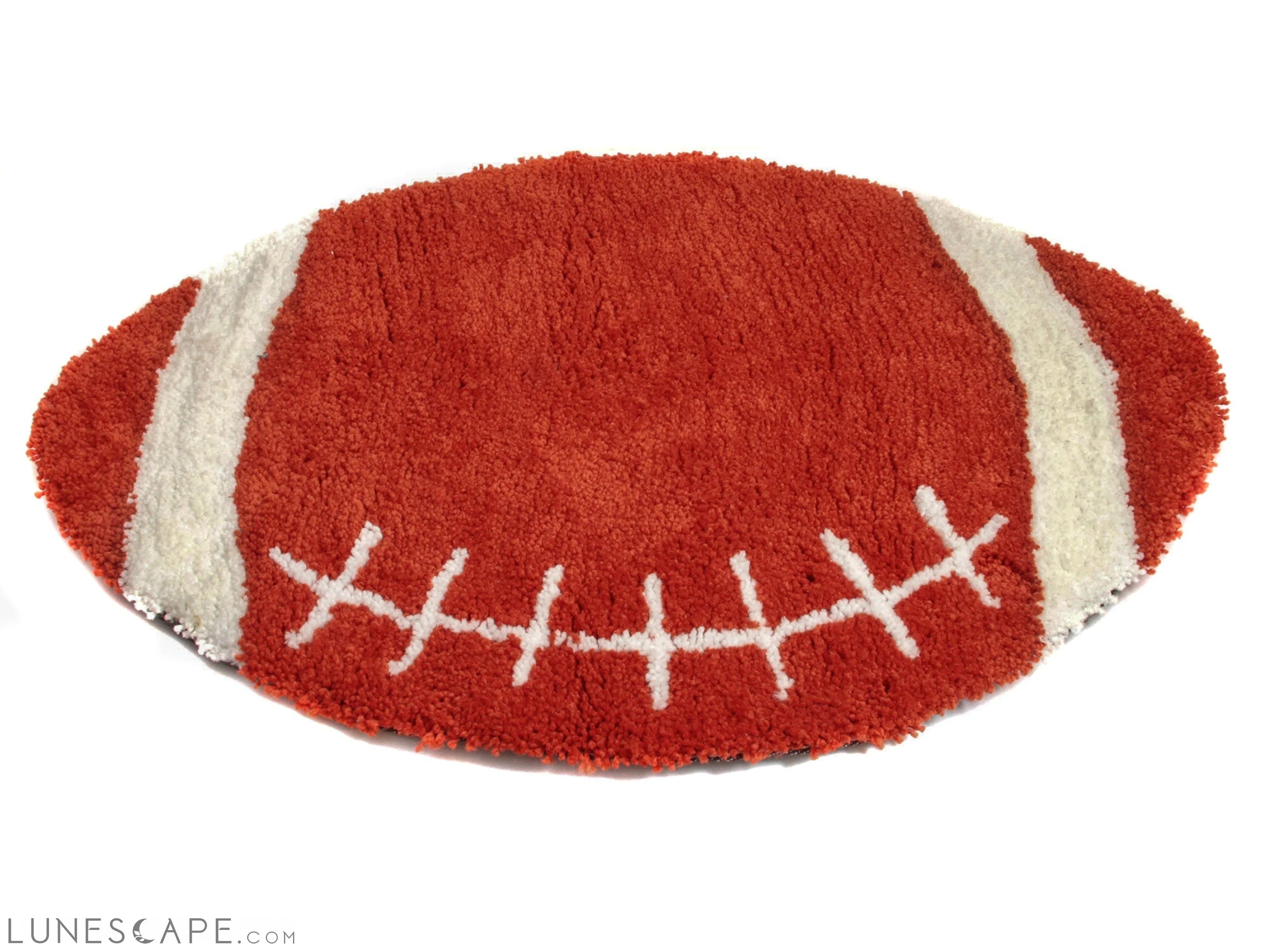Football Shape Machine Washable Extra Soft Printed Decorative Area Rug LUNESCAPE