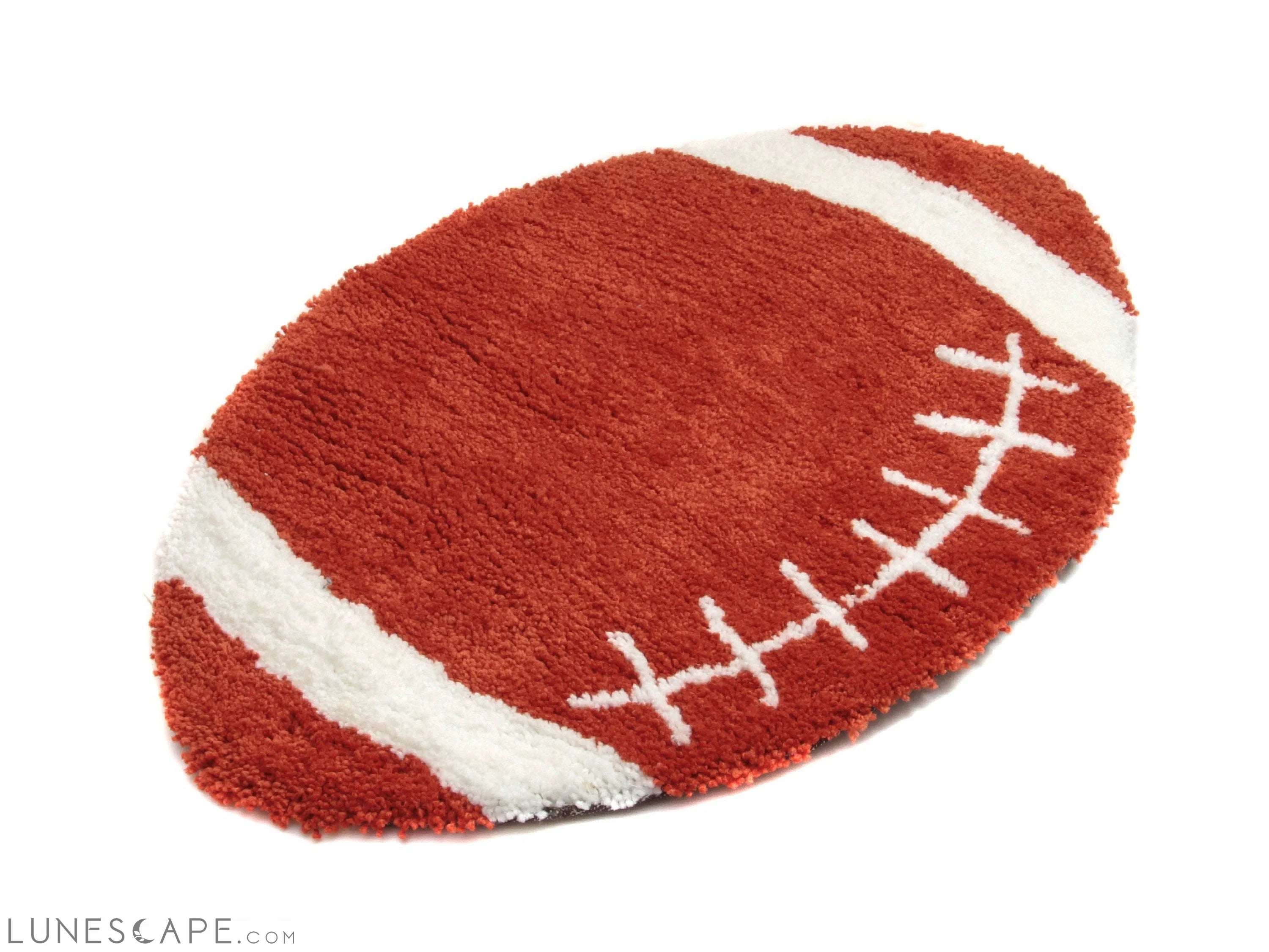Football Shape Machine Washable Extra Soft Printed Decorative Area Rug LUNESCAPE