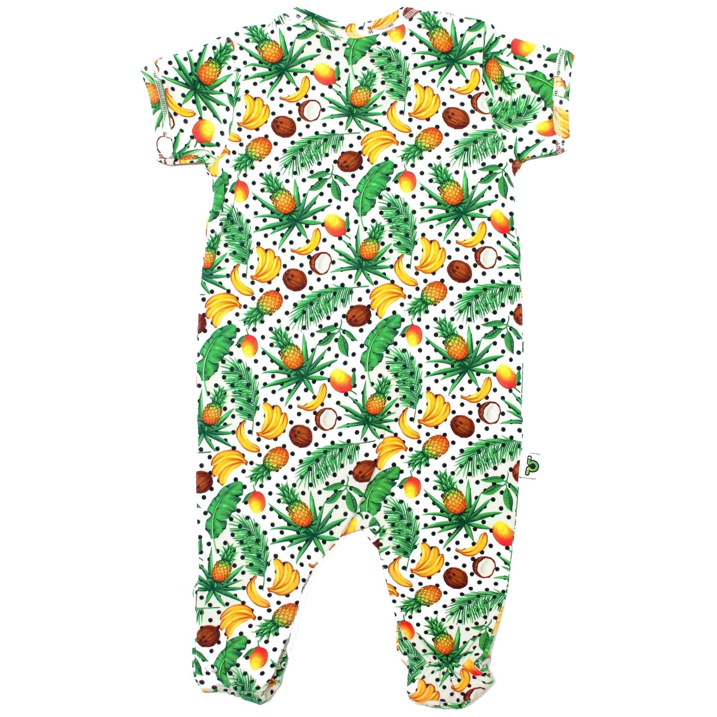 Footie - Short Sleeve - Fruity Dots LUNESCAPE